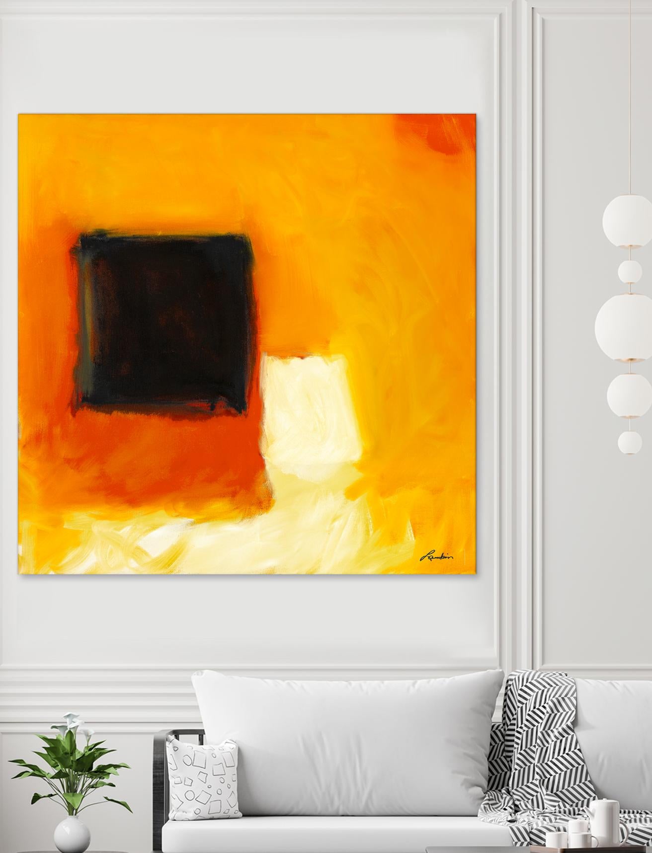 De l'obscurité à la lumière by Diane Lambin on GIANT ART - yellow abstract
