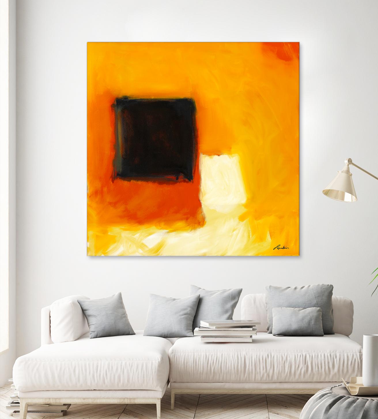 De l'obscurité à la lumière by Diane Lambin on GIANT ART - yellow abstract