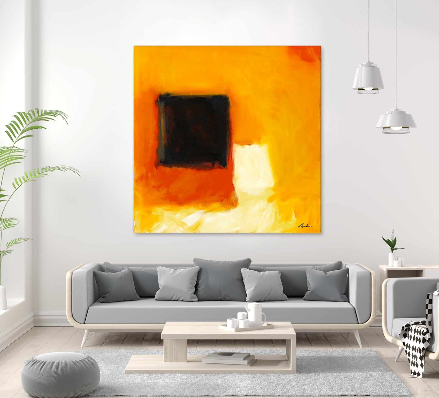 De l'obscurité à la lumière by Diane Lambin on GIANT ART - yellow abstract