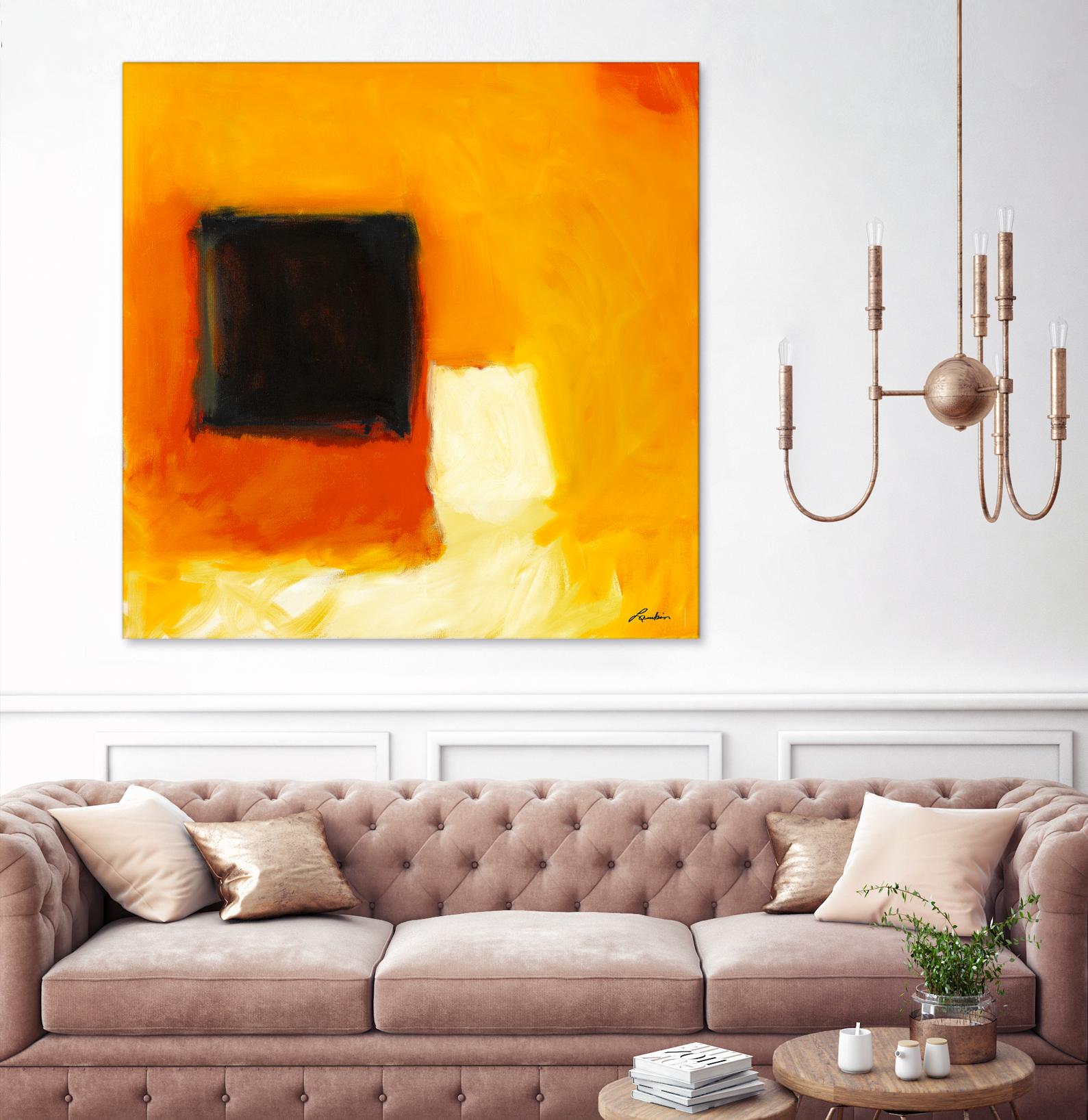 De l'obscurité à la lumière by Diane Lambin on GIANT ART - yellow abstract