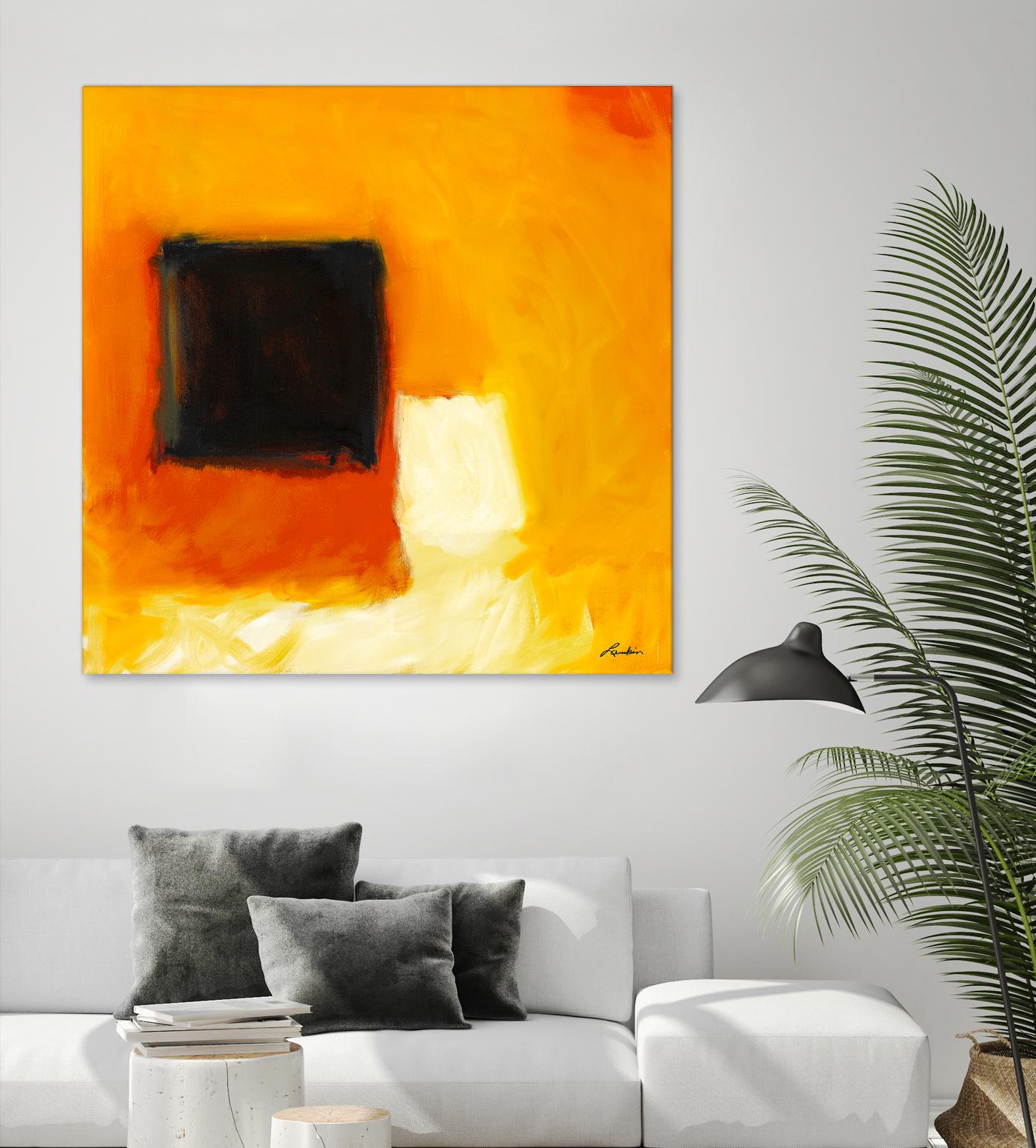 De l'obscurité à la lumière by Diane Lambin on GIANT ART - yellow abstract