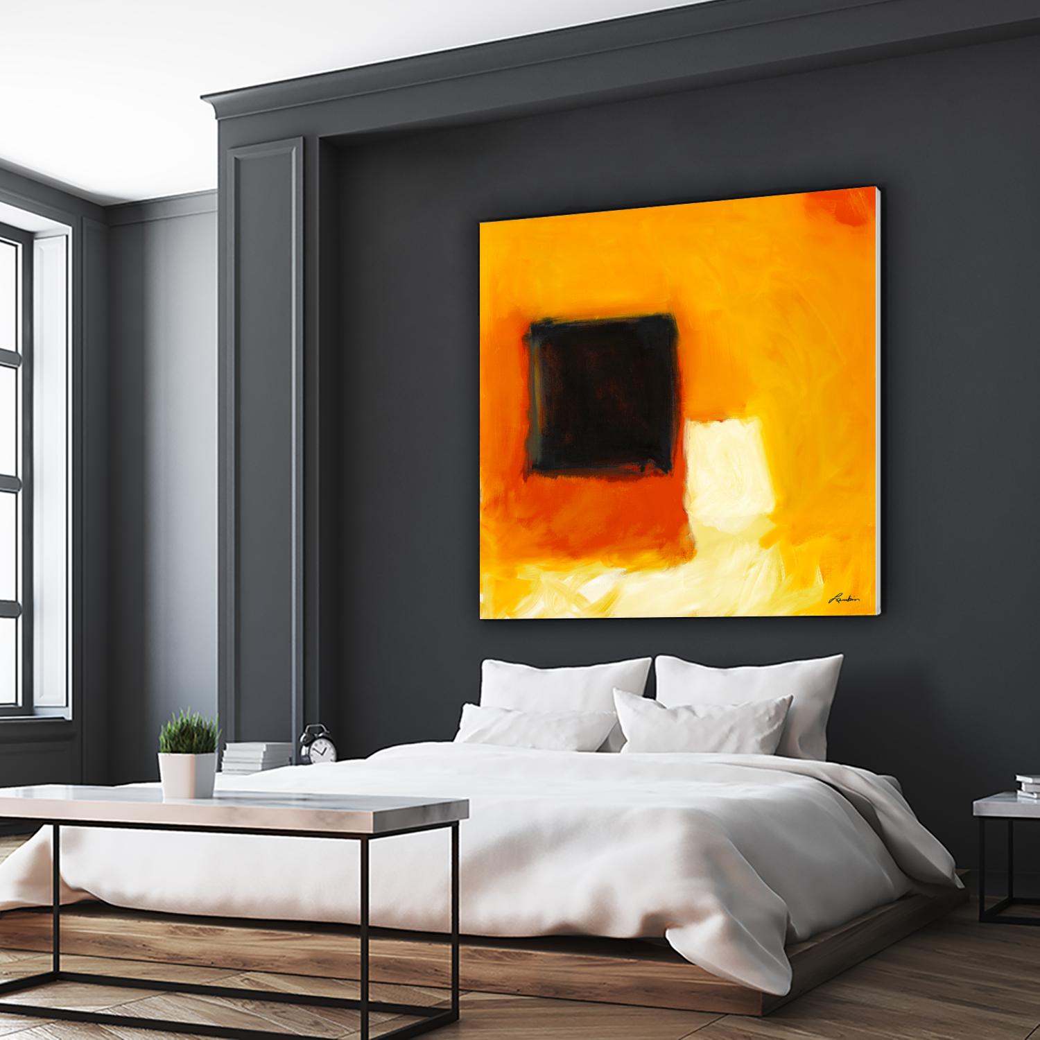 De l'obscurité à la lumière by Diane Lambin on GIANT ART - yellow abstract