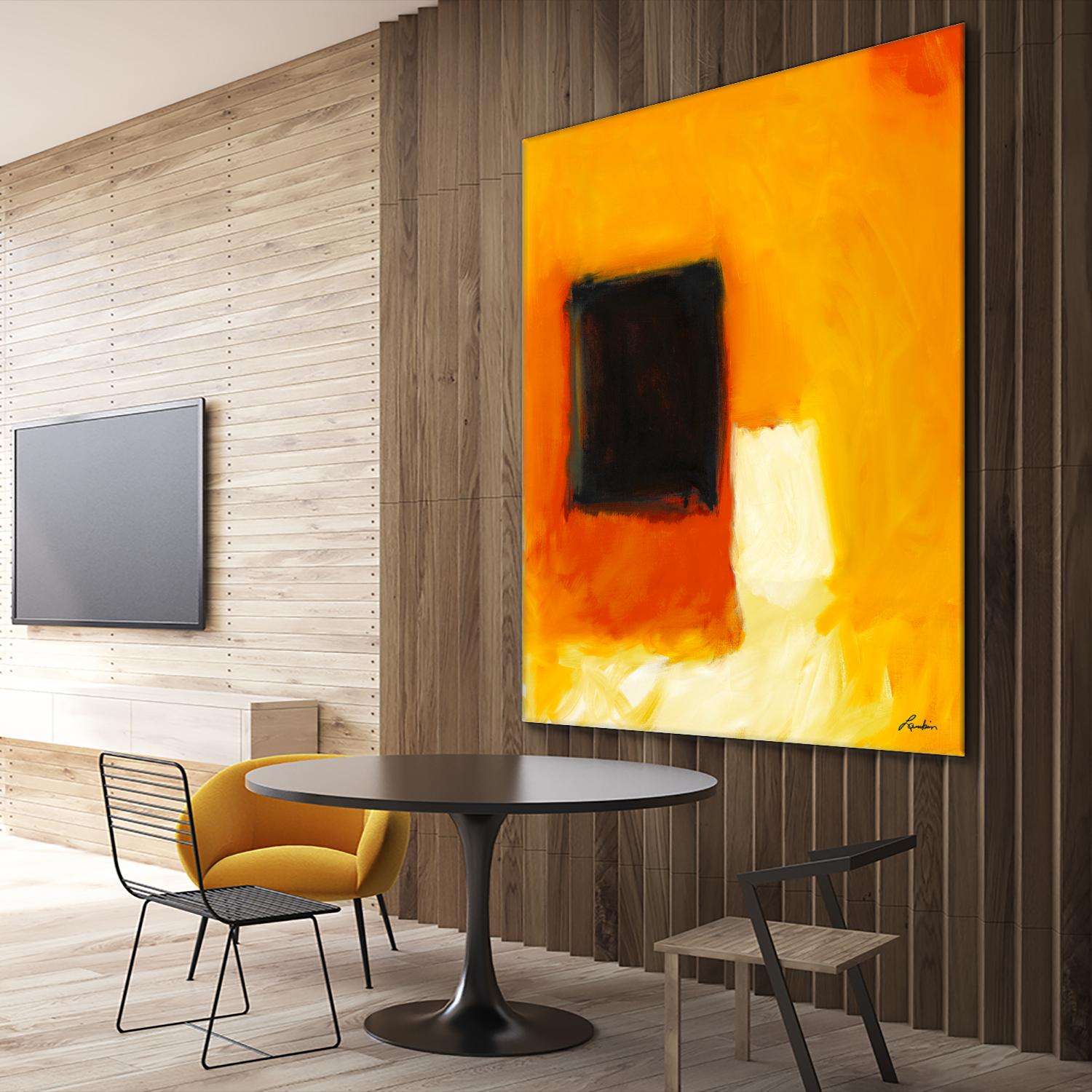 De l'obscurité à la lumière by Diane Lambin on GIANT ART - yellow abstract