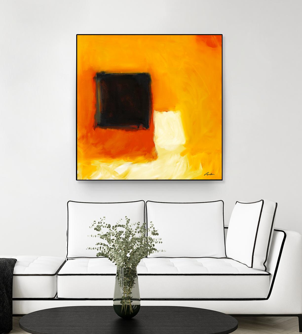 De l'obscurité à la lumière by Diane Lambin on GIANT ART - yellow abstract