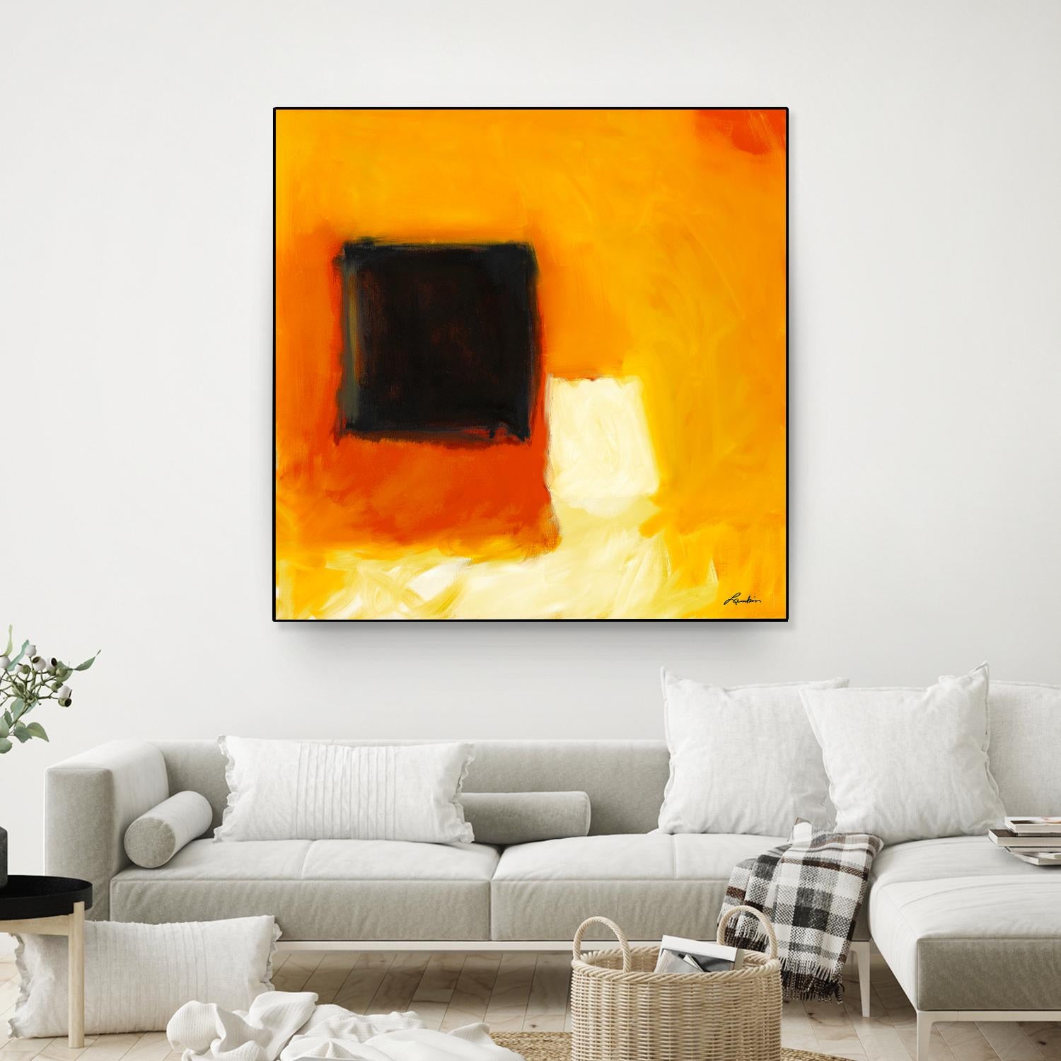 De l'obscurité à la lumière by Diane Lambin on GIANT ART - yellow abstract