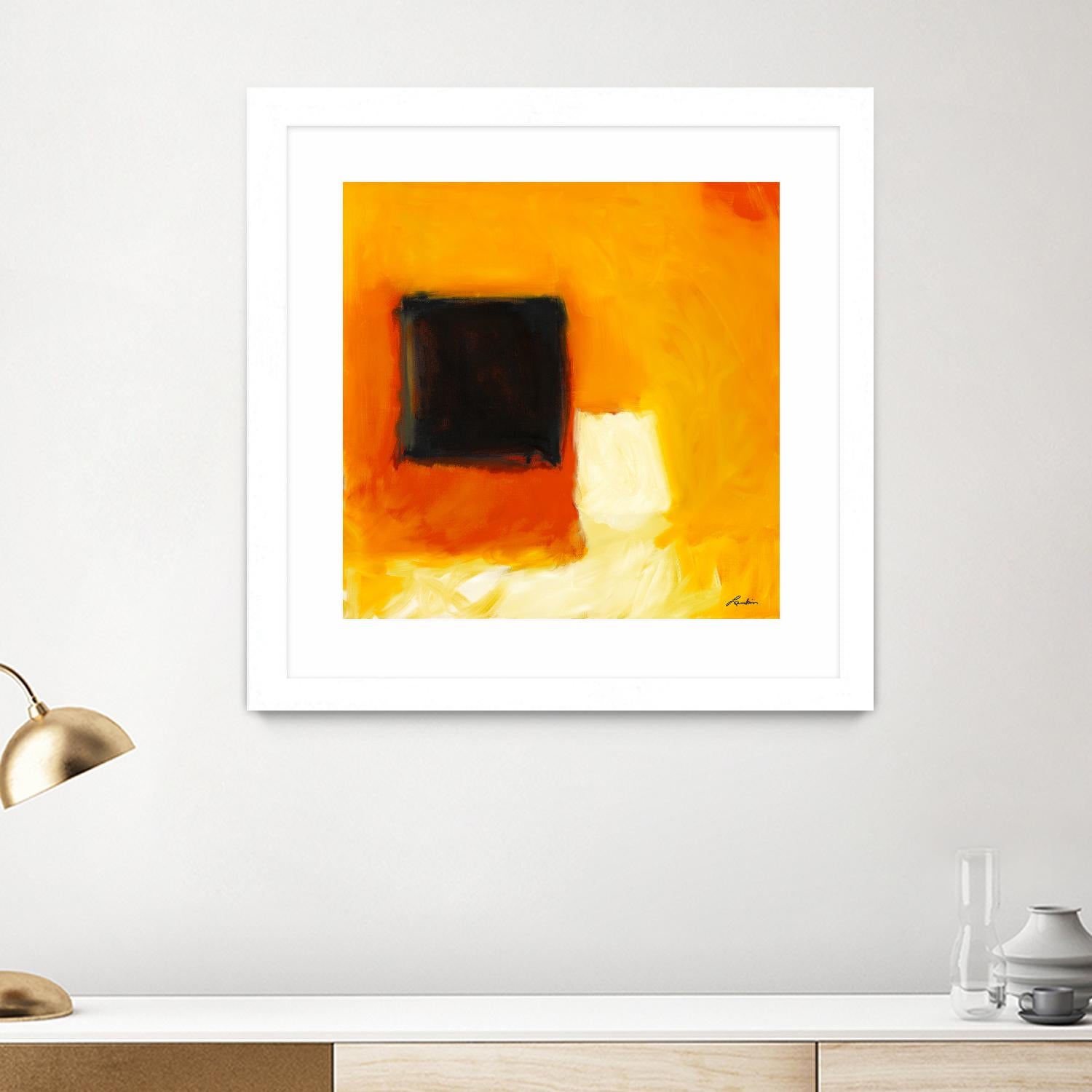 De l'obscurité à la lumière by Diane Lambin on GIANT ART - yellow abstract