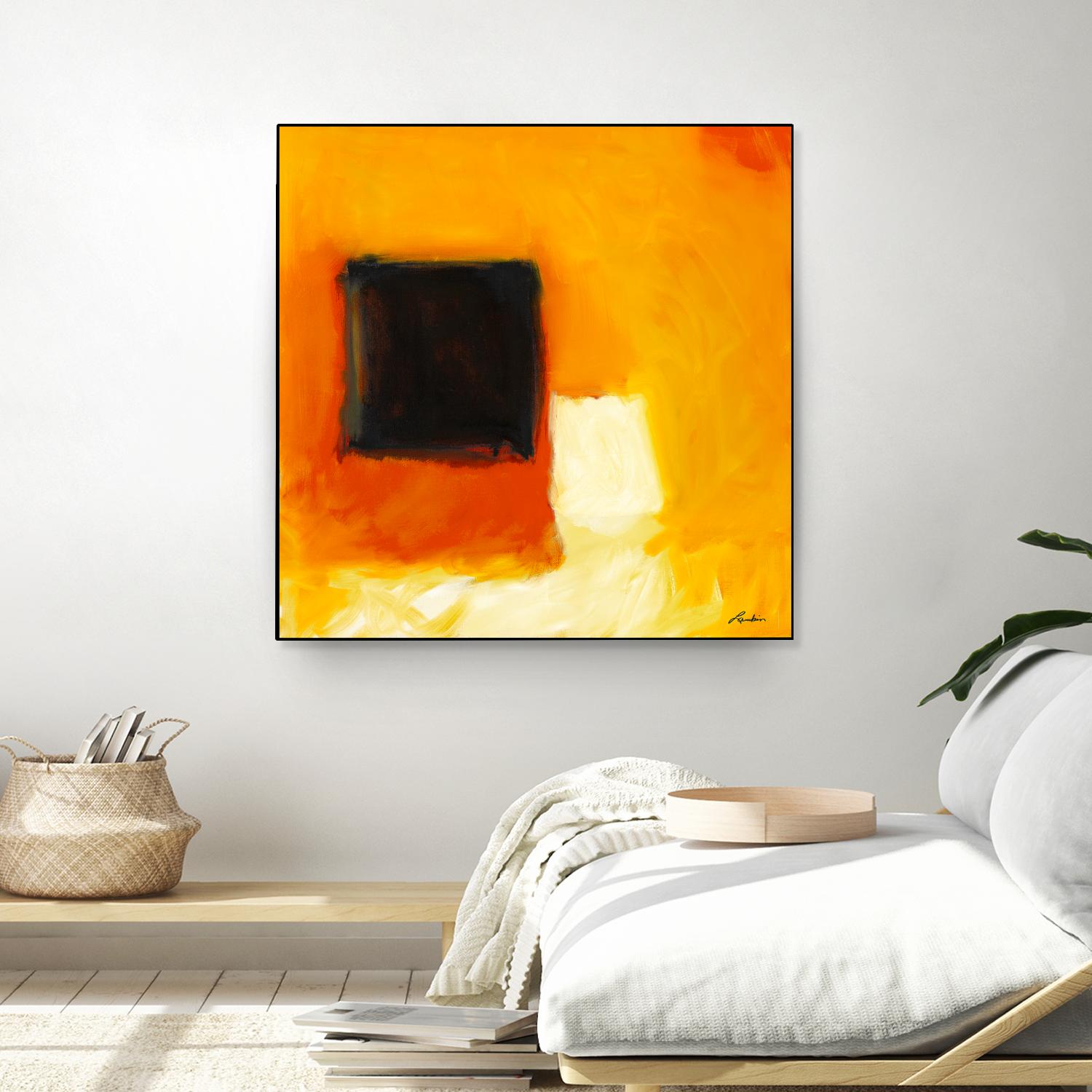 De l'obscurité à la lumière by Diane Lambin on GIANT ART - yellow abstract