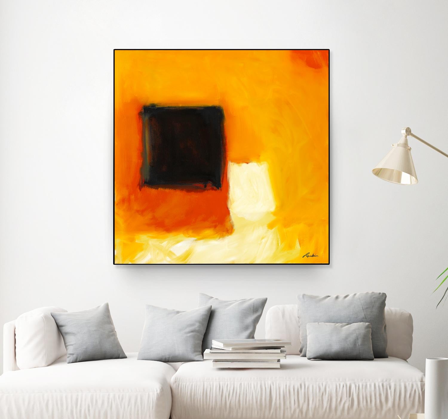 De l'obscurité à la lumière by Diane Lambin on GIANT ART - yellow abstract