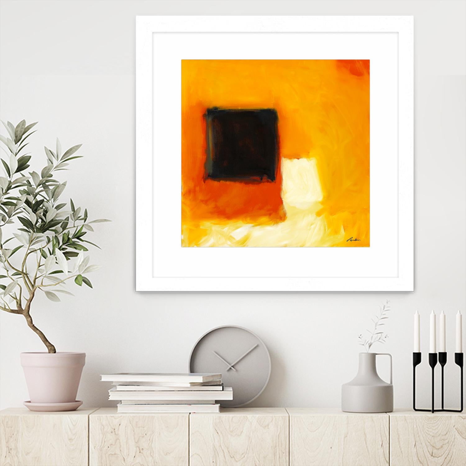 De l'obscurité à la lumière by Diane Lambin on GIANT ART - yellow abstract