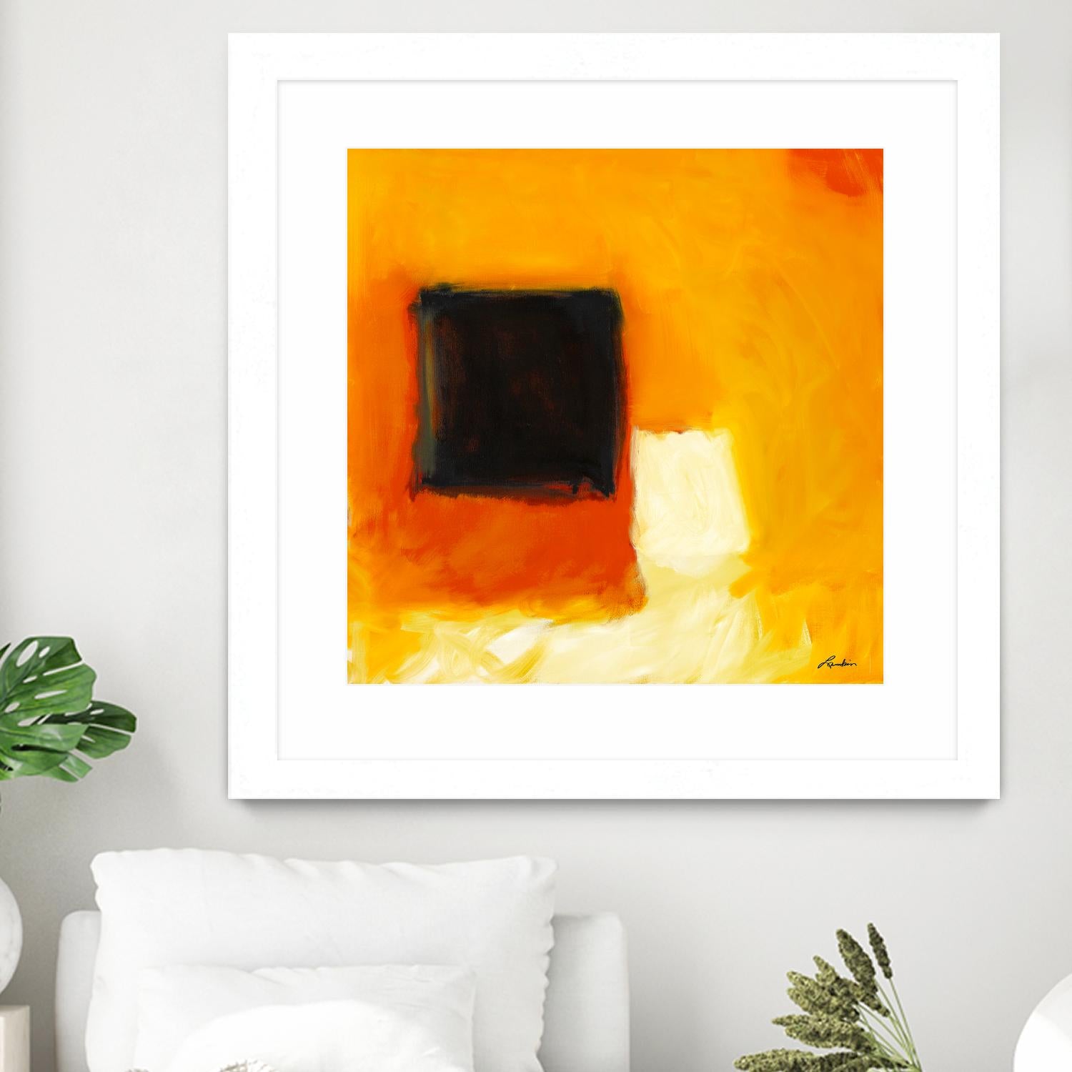 De l'obscurité à la lumière by Diane Lambin on GIANT ART - yellow abstract