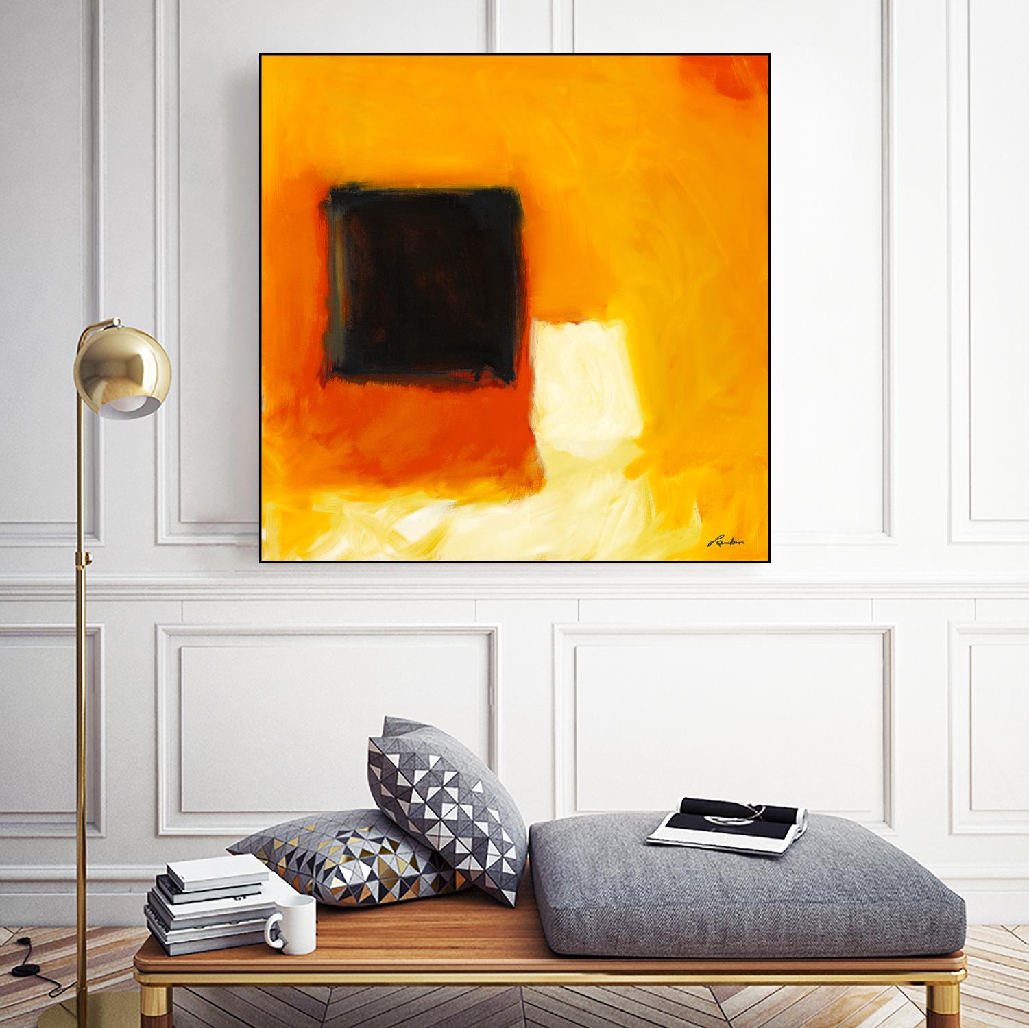 De l'obscurité à la lumière by Diane Lambin on GIANT ART - yellow abstract