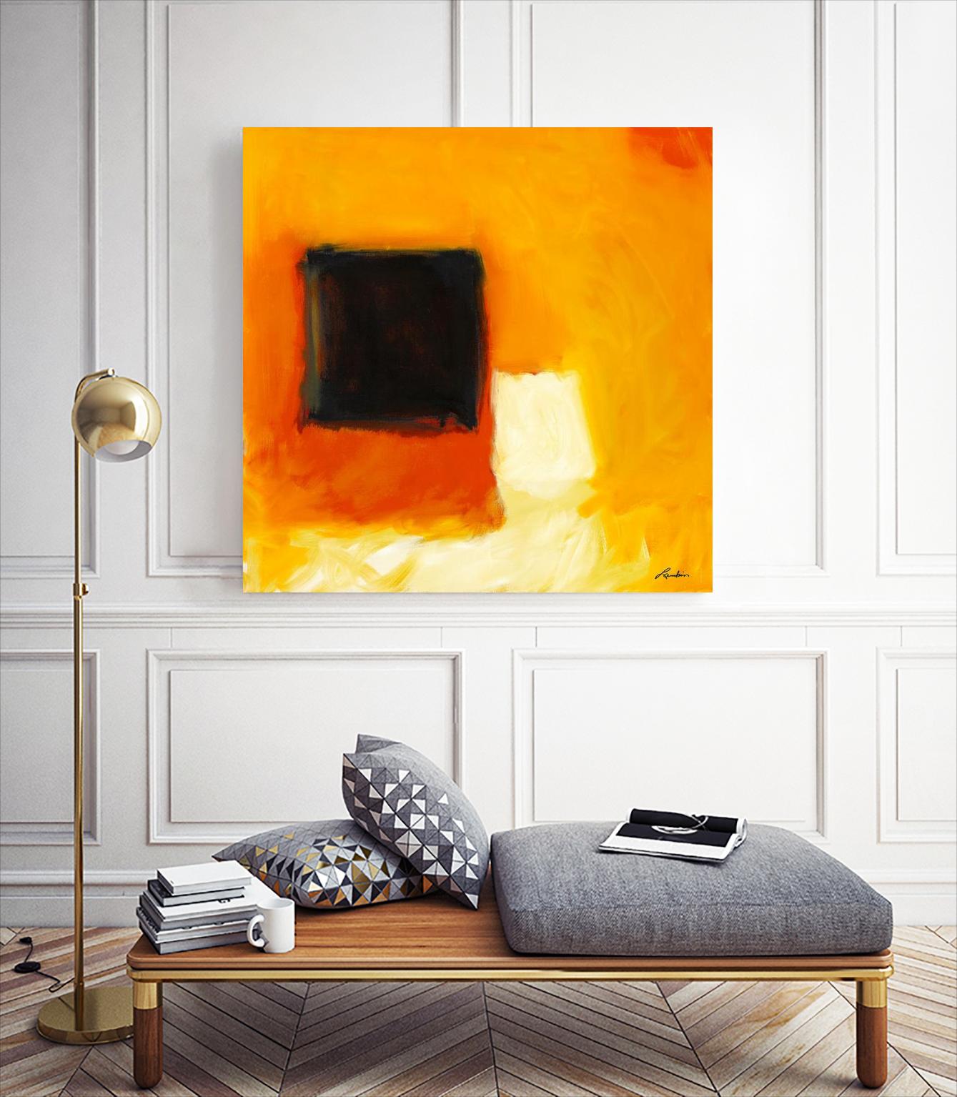 De l'obscurité à la lumière by Diane Lambin on GIANT ART - yellow abstract