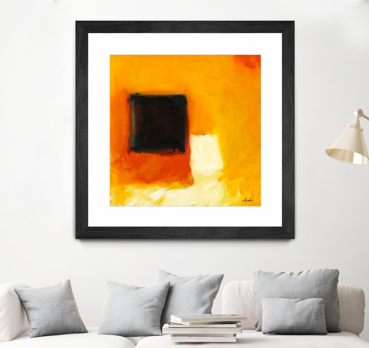 De l'obscurité à la lumière by Diane Lambin on GIANT ART - yellow abstract