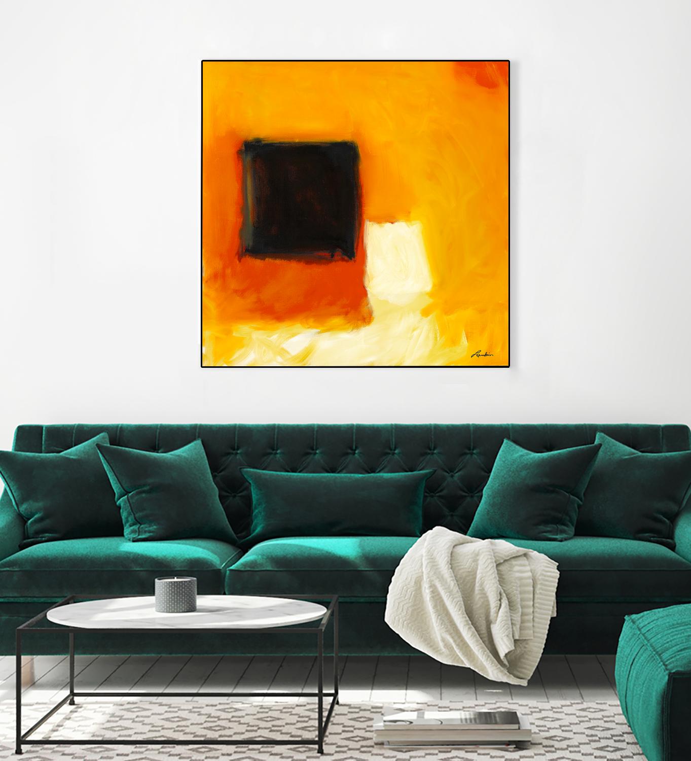 De l'obscurité à la lumière by Diane Lambin on GIANT ART - yellow abstract