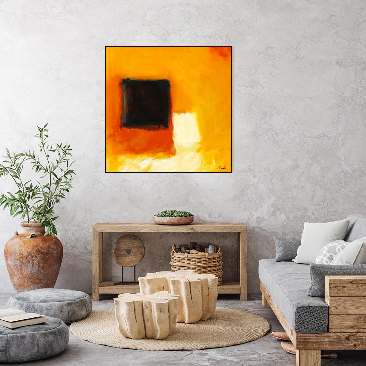 De l'obscurité à la lumière by Diane Lambin on GIANT ART - yellow abstract