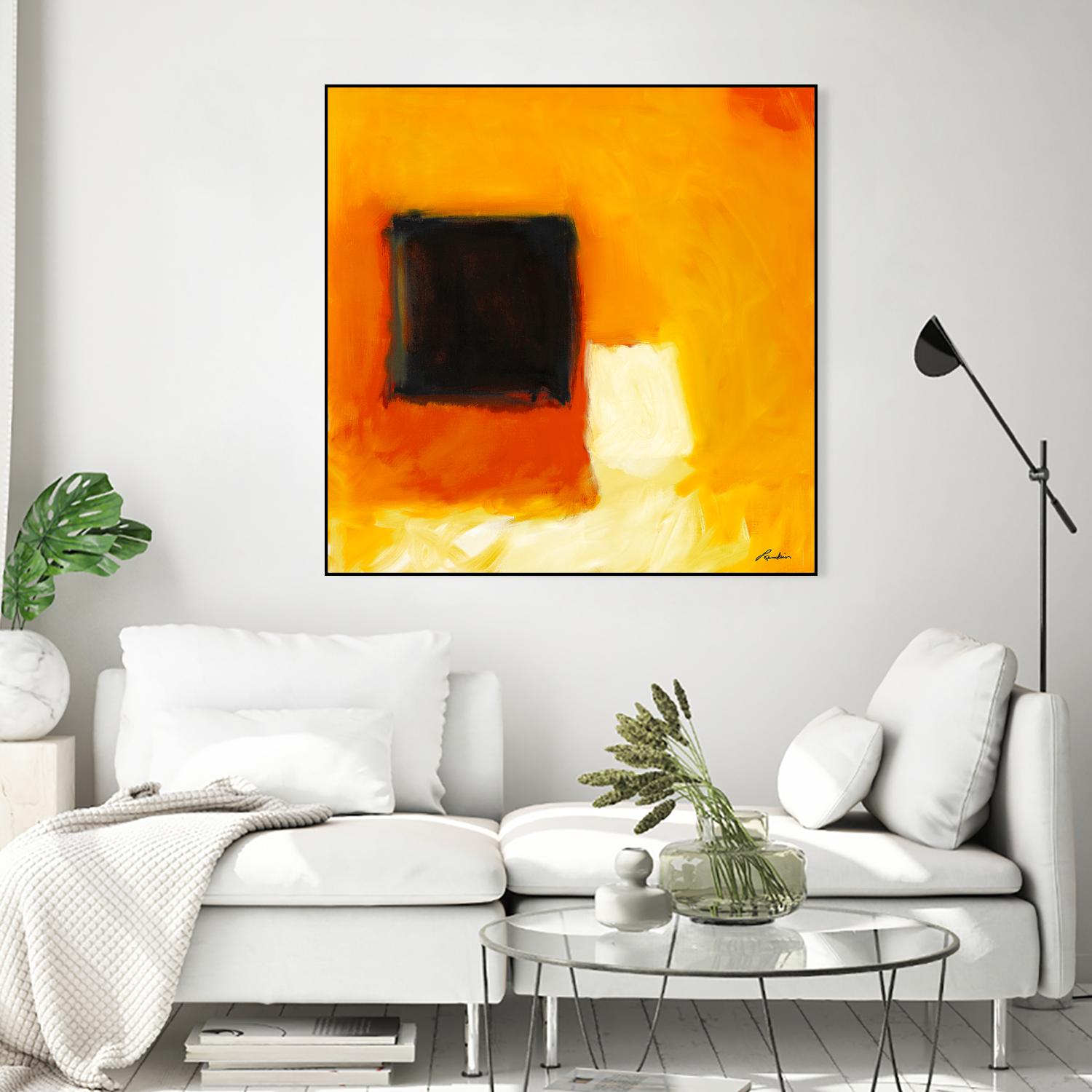 De l'obscurité à la lumière by Diane Lambin on GIANT ART - yellow abstract