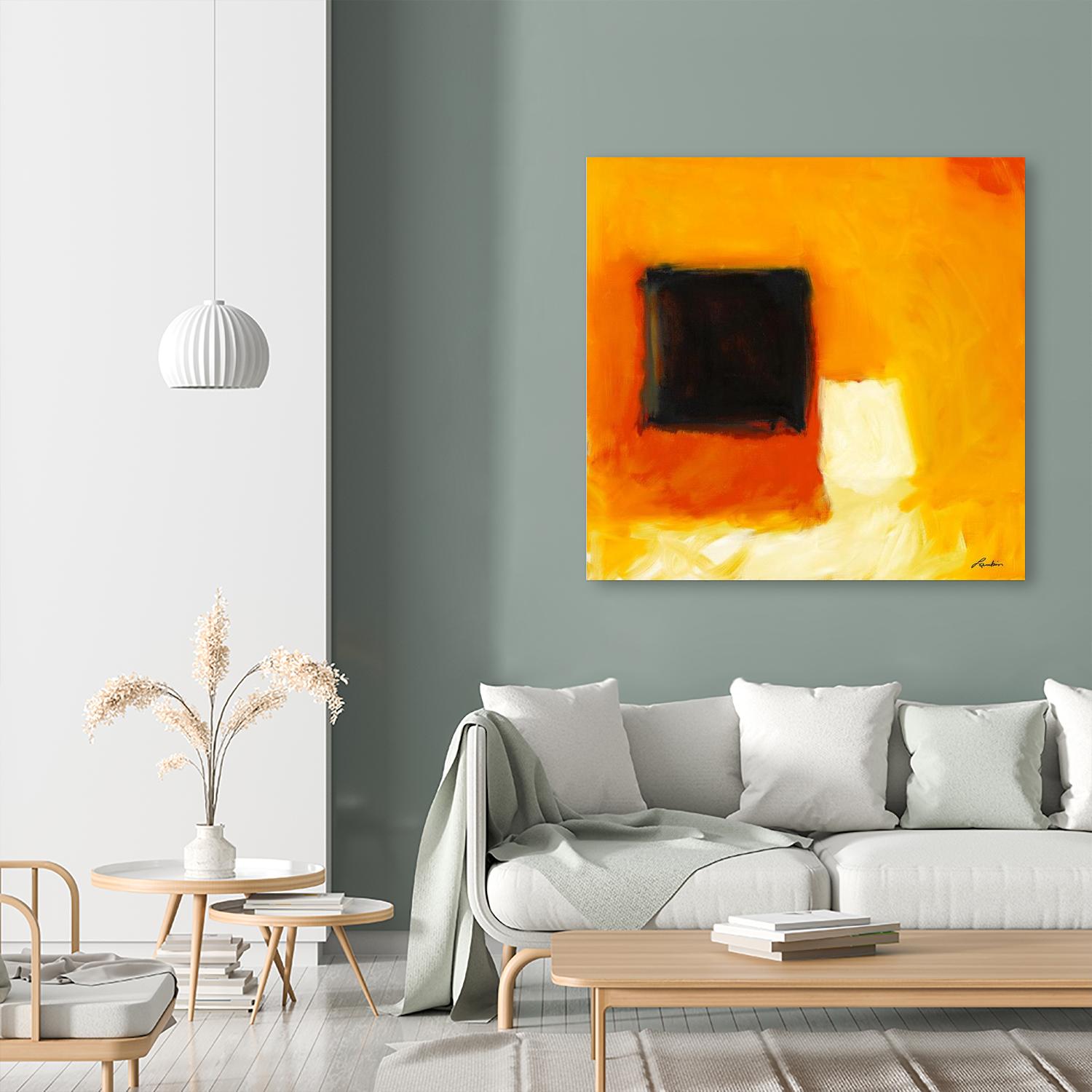 De l'obscurité à la lumière by Diane Lambin on GIANT ART - yellow abstract