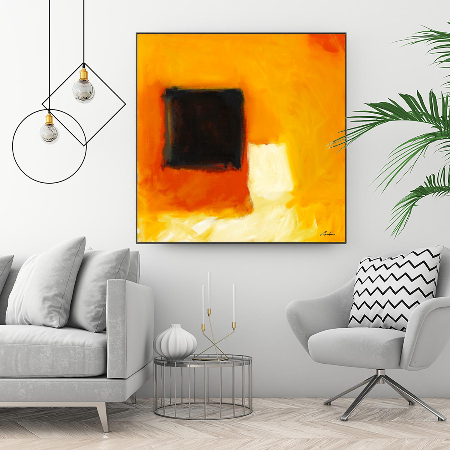 De l'obscurité à la lumière by Diane Lambin on GIANT ART - yellow abstract