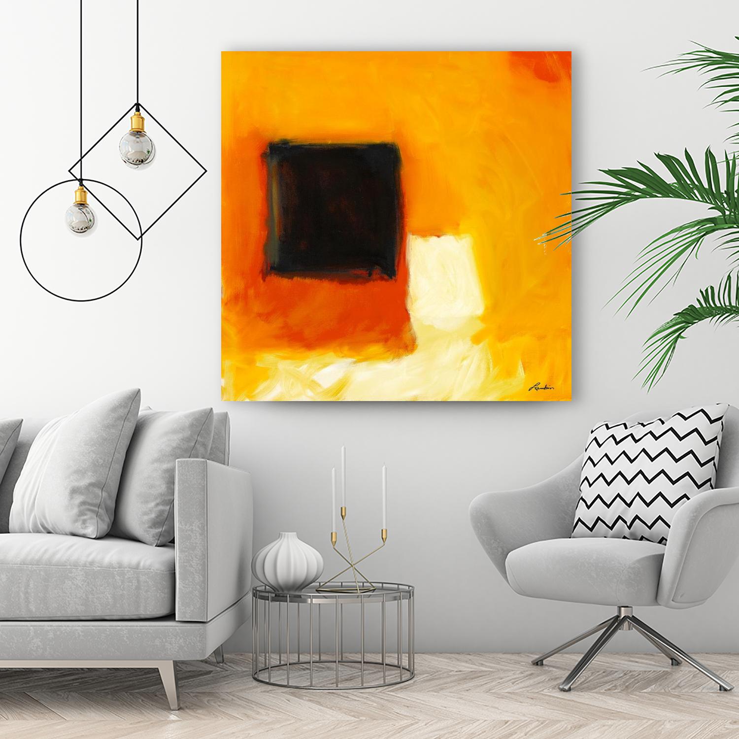 De l'obscurité à la lumière by Diane Lambin on GIANT ART - yellow abstract