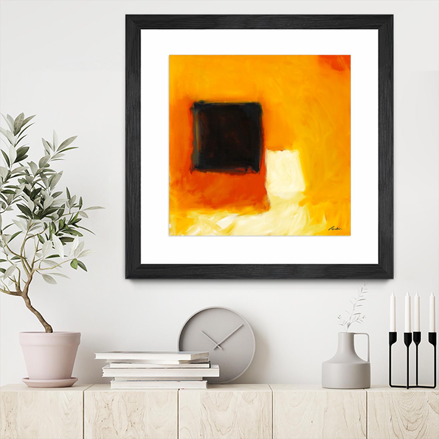 De l'obscurité à la lumière by Diane Lambin on GIANT ART - yellow abstract