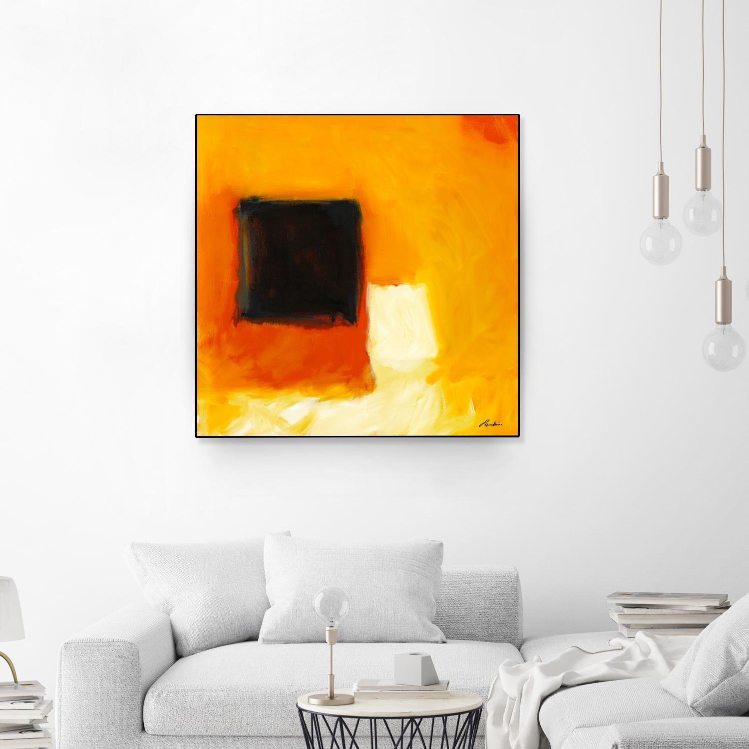 De l'obscurité à la lumière by Diane Lambin on GIANT ART - yellow abstract