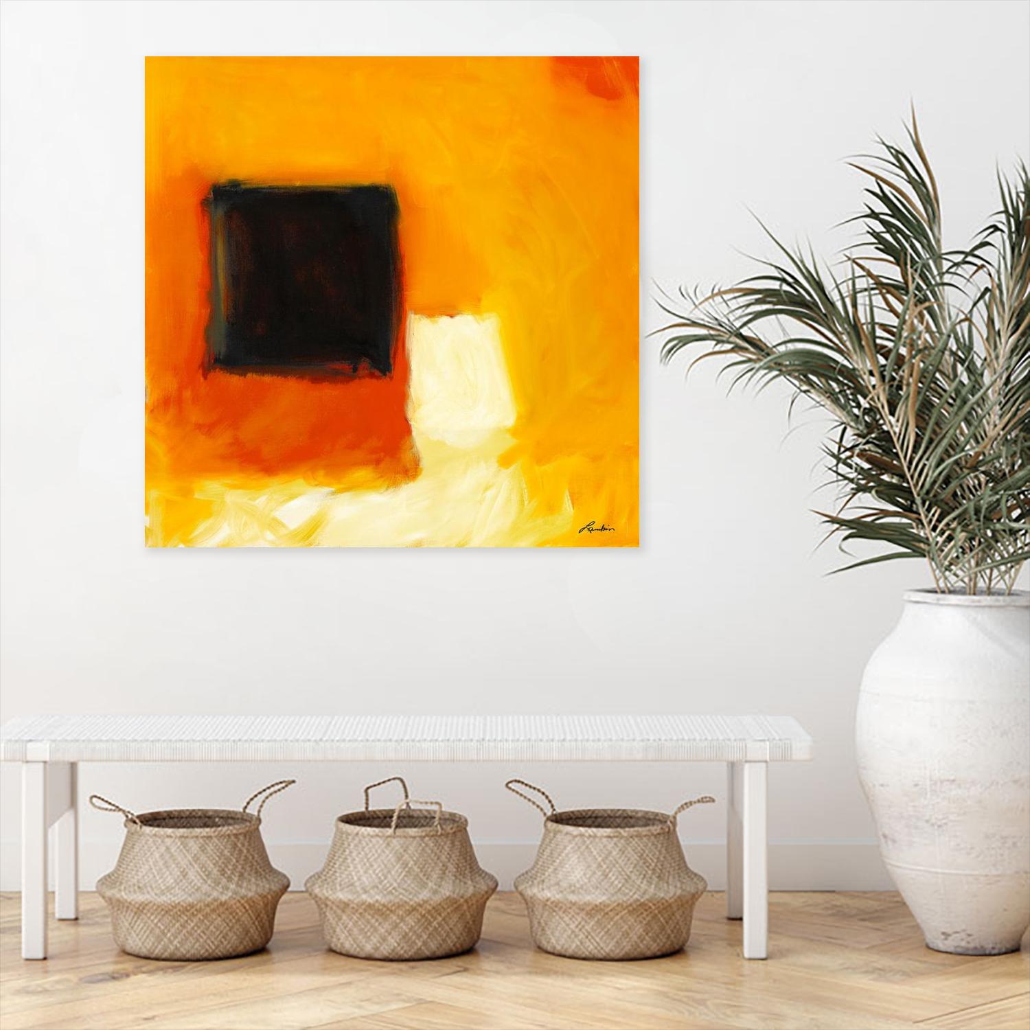 De l'obscurité à la lumière by Diane Lambin on GIANT ART - yellow abstract