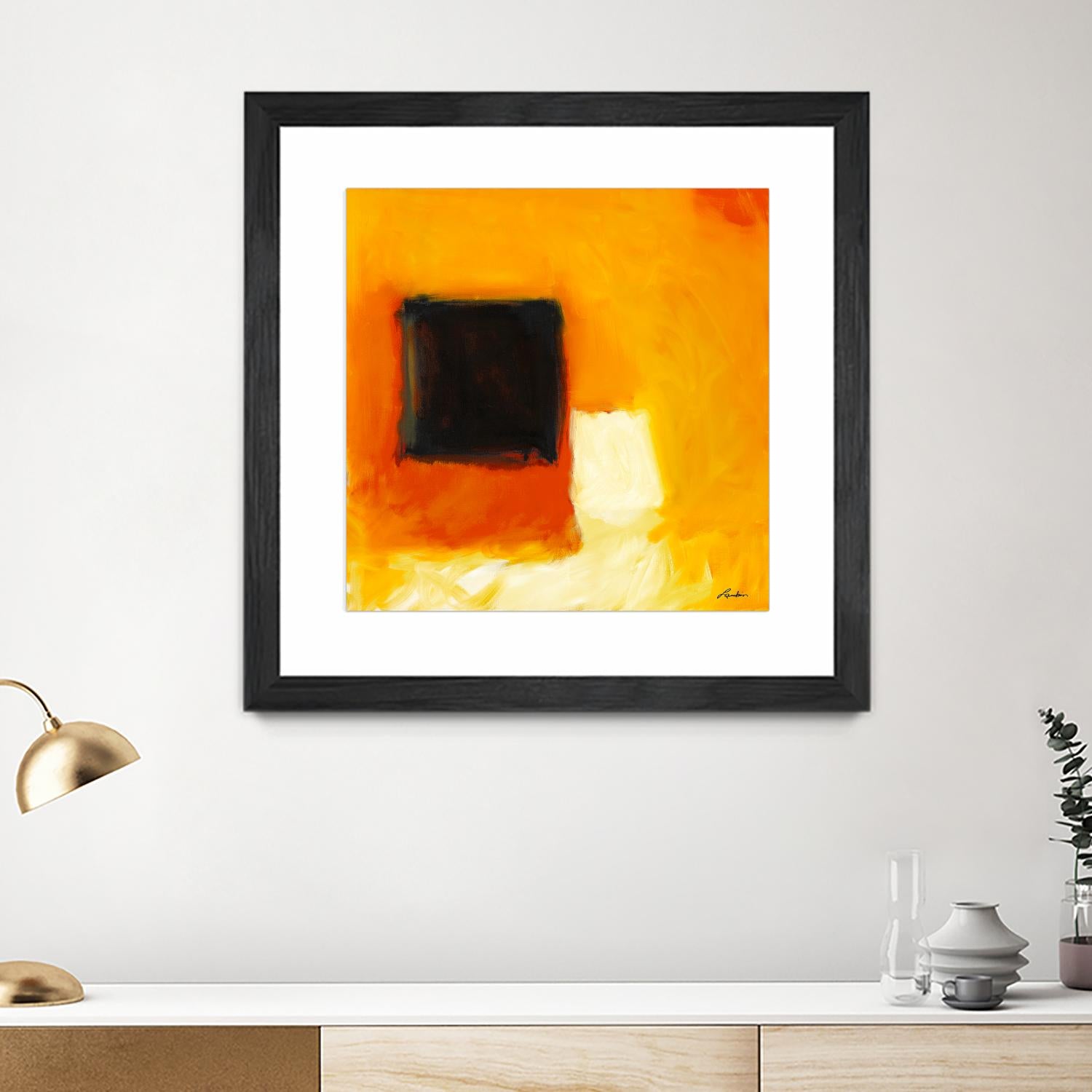 De l'obscurité à la lumière by Diane Lambin on GIANT ART - yellow abstract