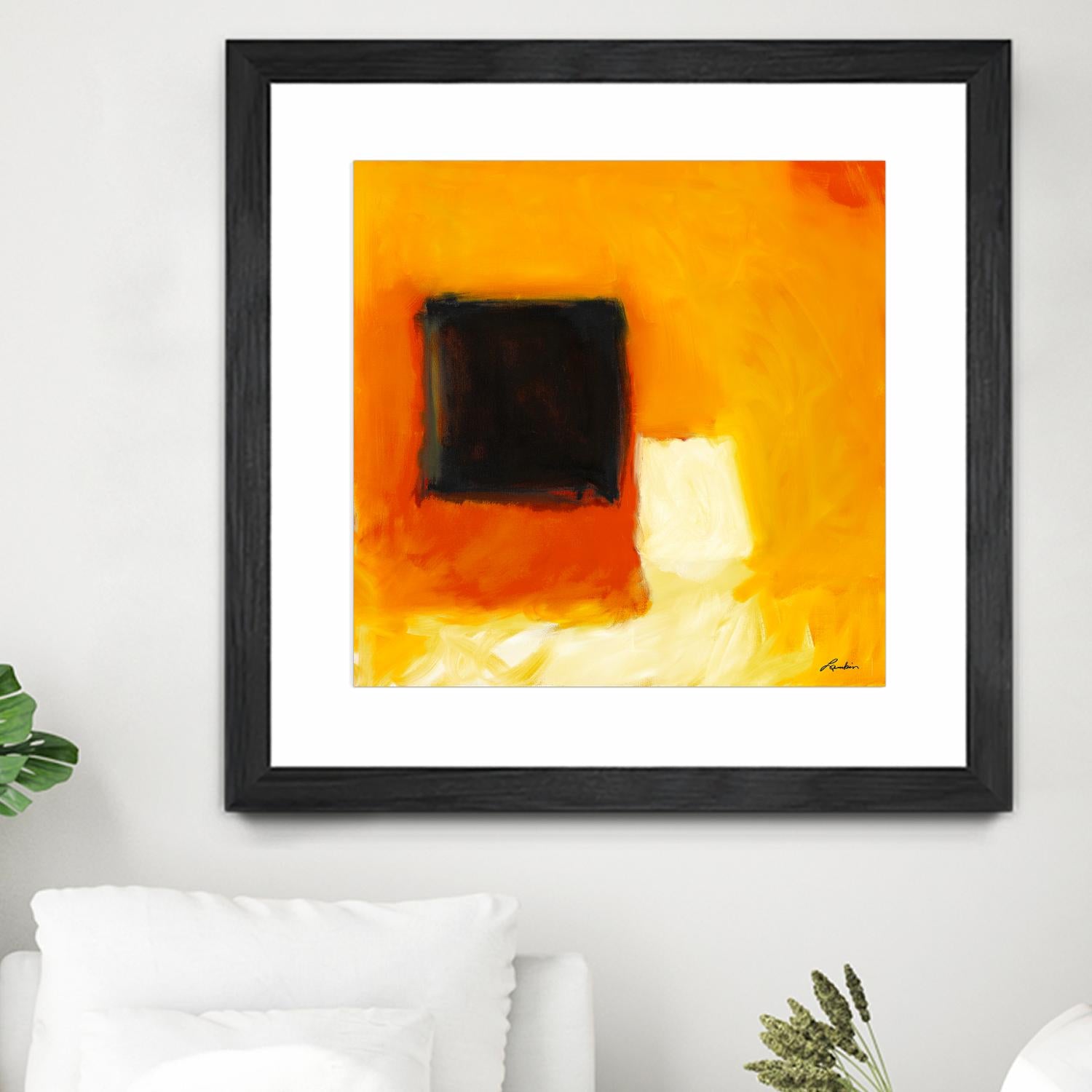 De l'obscurité à la lumière by Diane Lambin on GIANT ART - yellow abstract