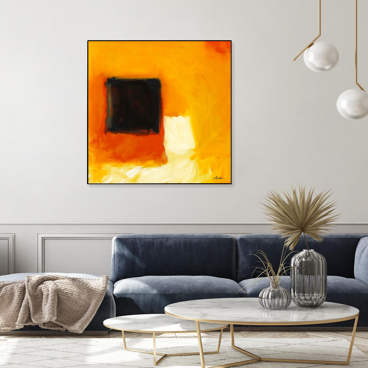 De l'obscurité à la lumière by Diane Lambin on GIANT ART - yellow abstract