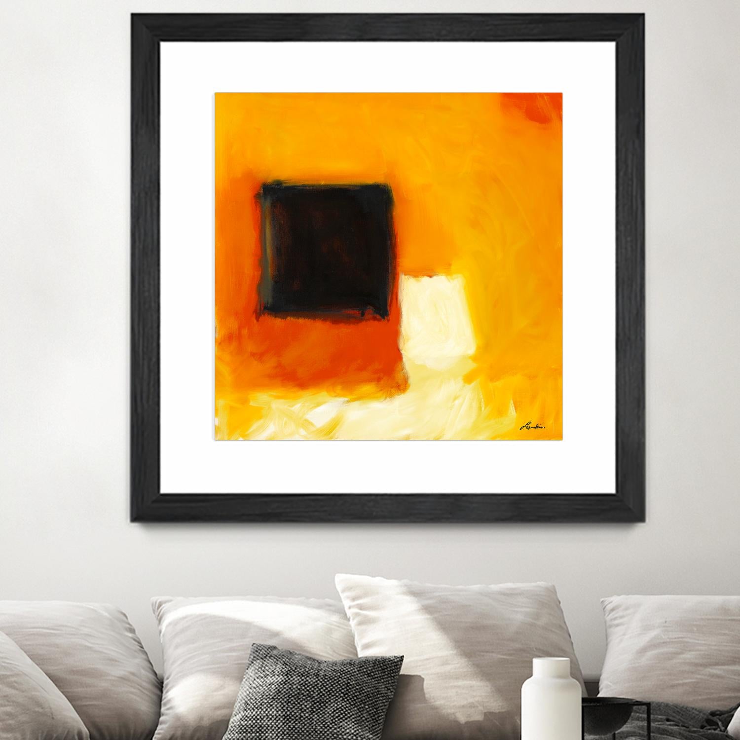 De l'obscurité à la lumière by Diane Lambin on GIANT ART - yellow abstract