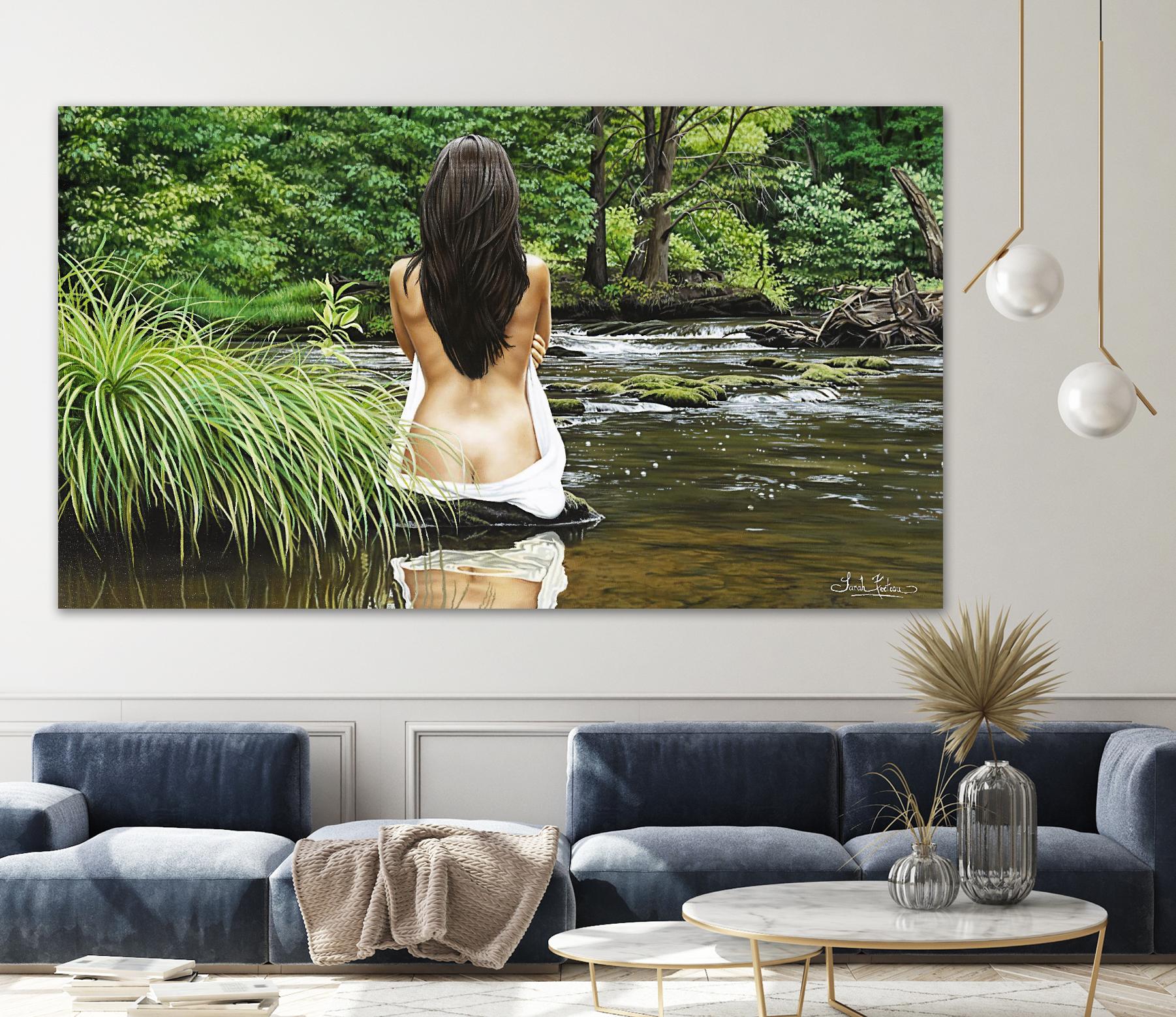 La rivière des romances by Sarah Fecteau on GIANT ART - beige nude