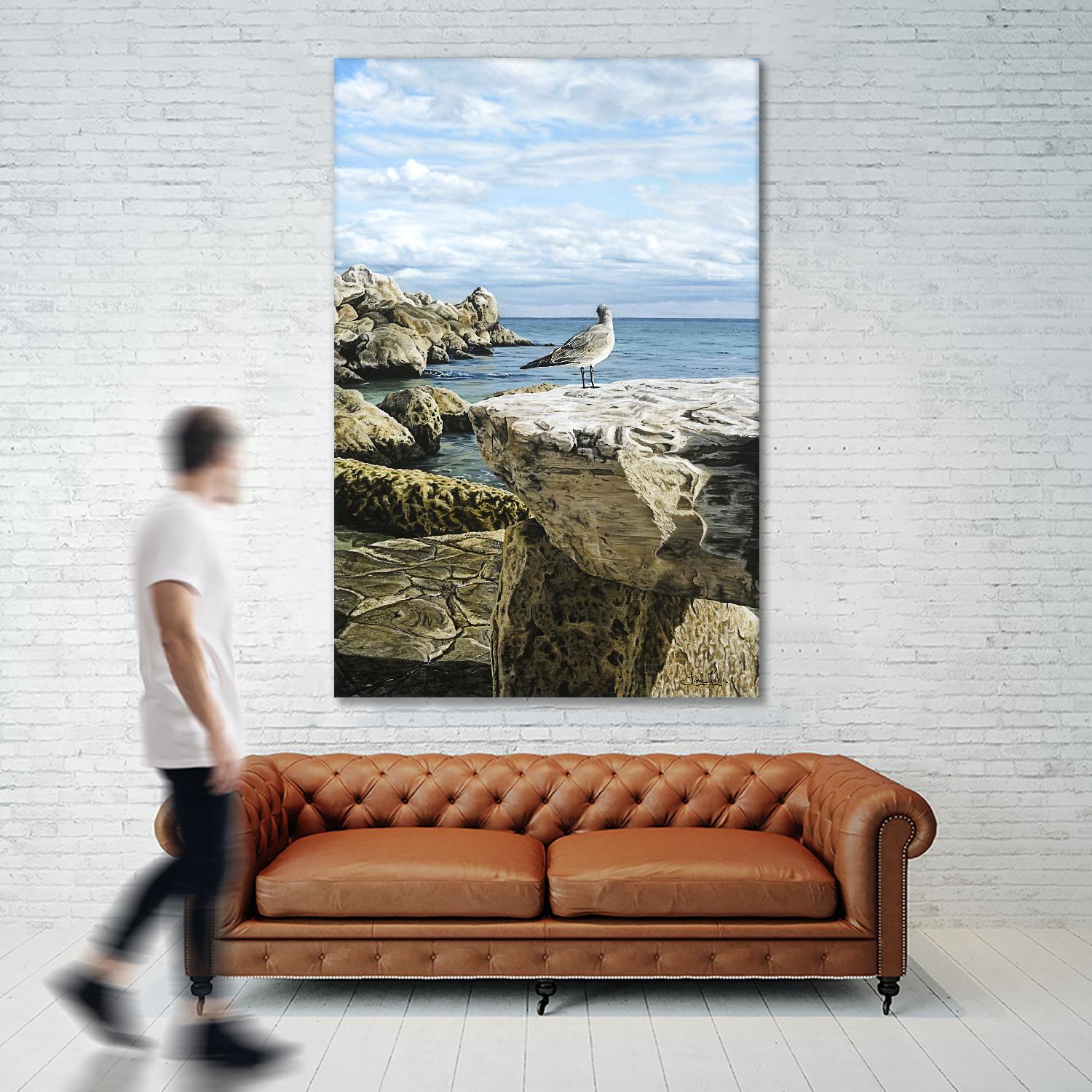 Sans titre by Sarah Fecteau on GIANT ART - grey sea scene