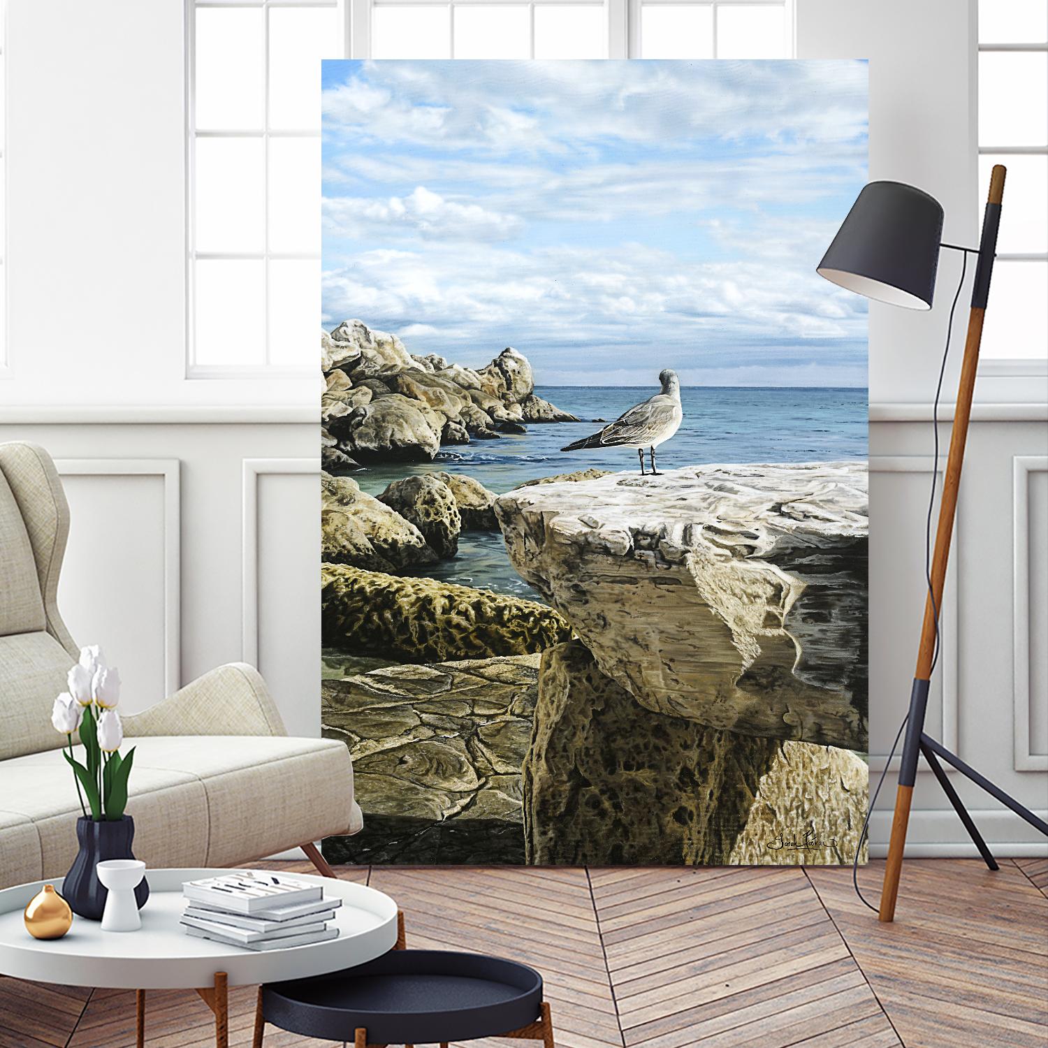 Sans titre by Sarah Fecteau on GIANT ART - grey sea scene