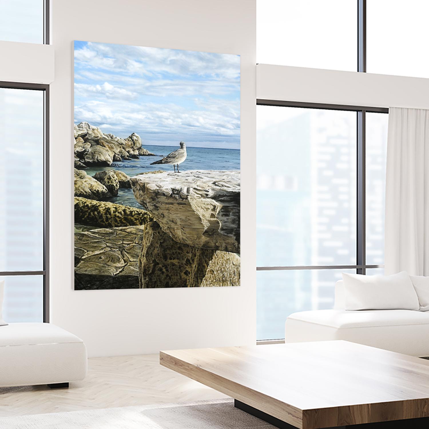 Sans titre by Sarah Fecteau on GIANT ART - grey sea scene