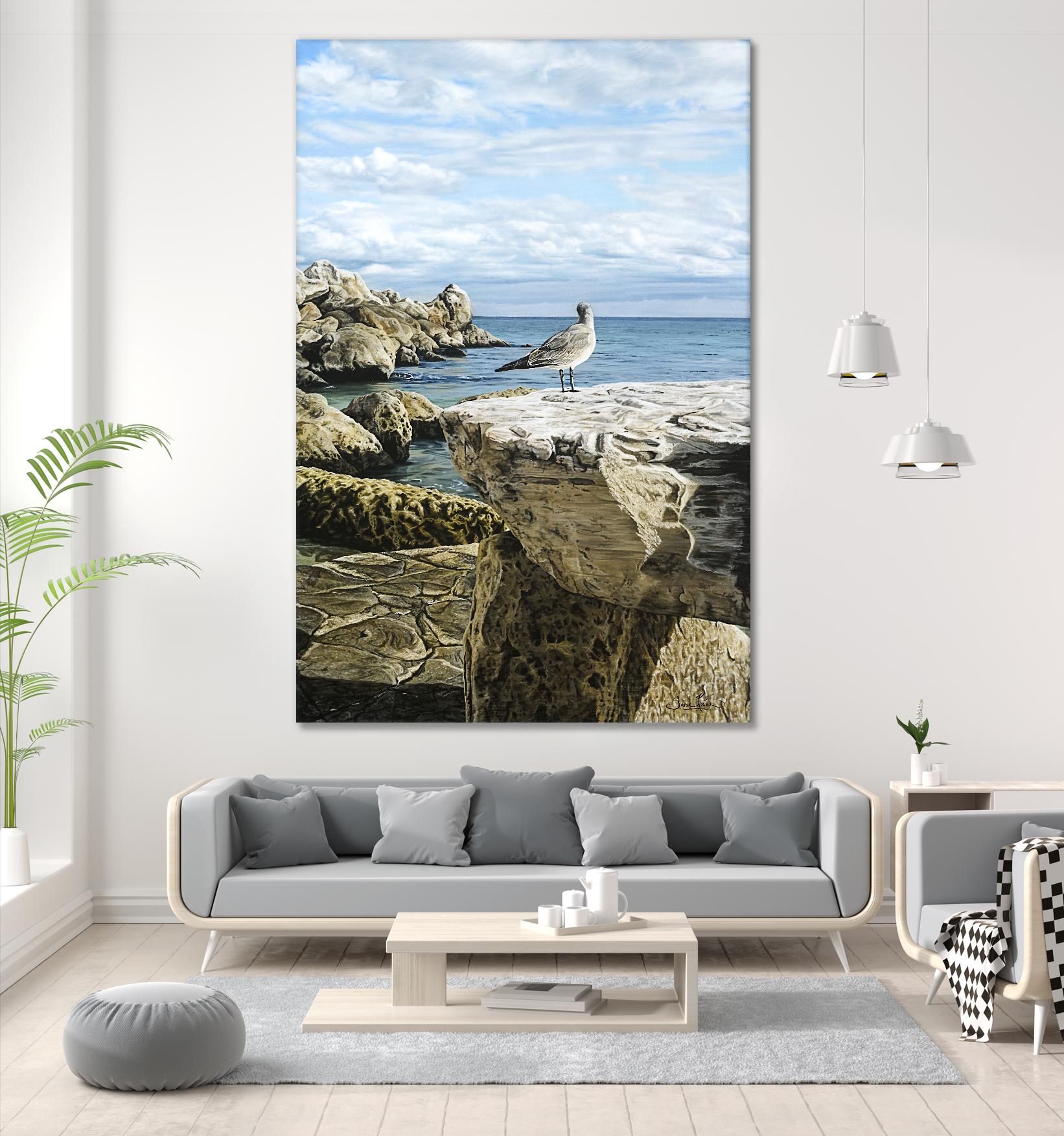 Sans titre by Sarah Fecteau on GIANT ART - grey sea scene