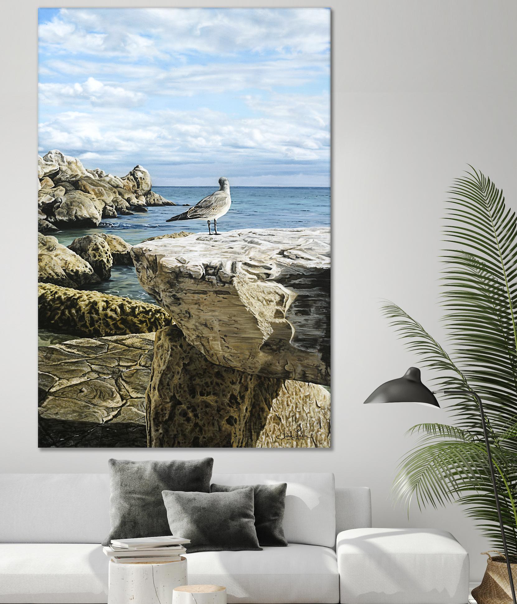 Sans titre by Sarah Fecteau on GIANT ART - grey sea scene