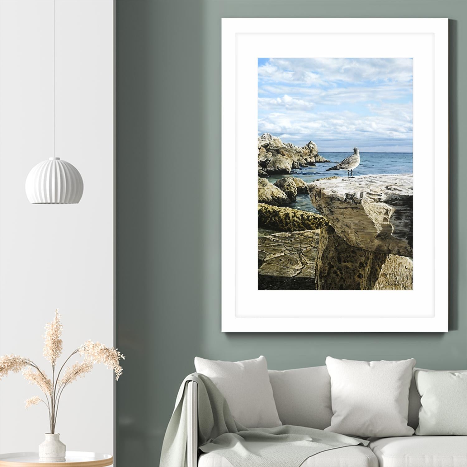 Sans titre by Sarah Fecteau on GIANT ART - grey sea scene