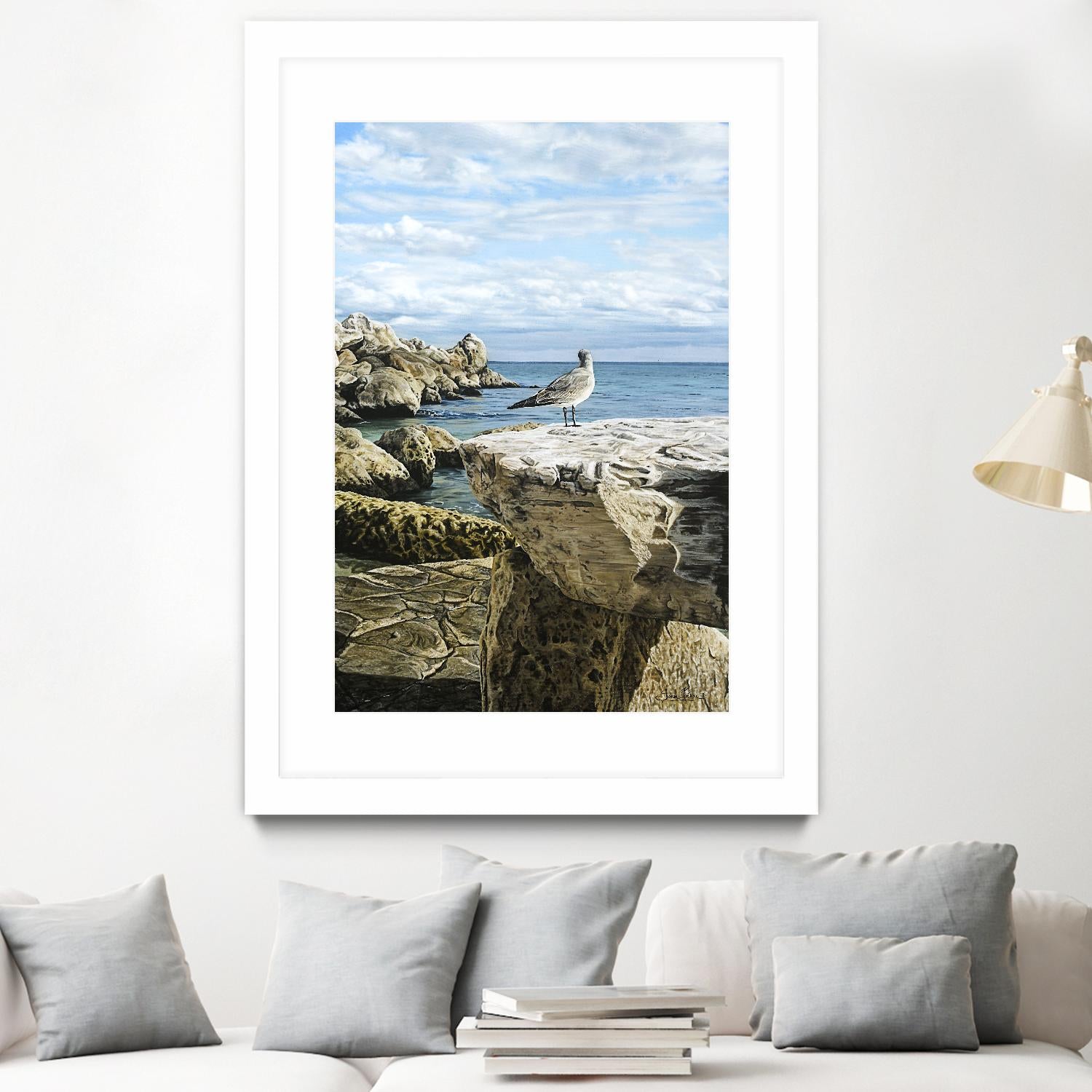 Sans titre by Sarah Fecteau on GIANT ART - grey sea scene