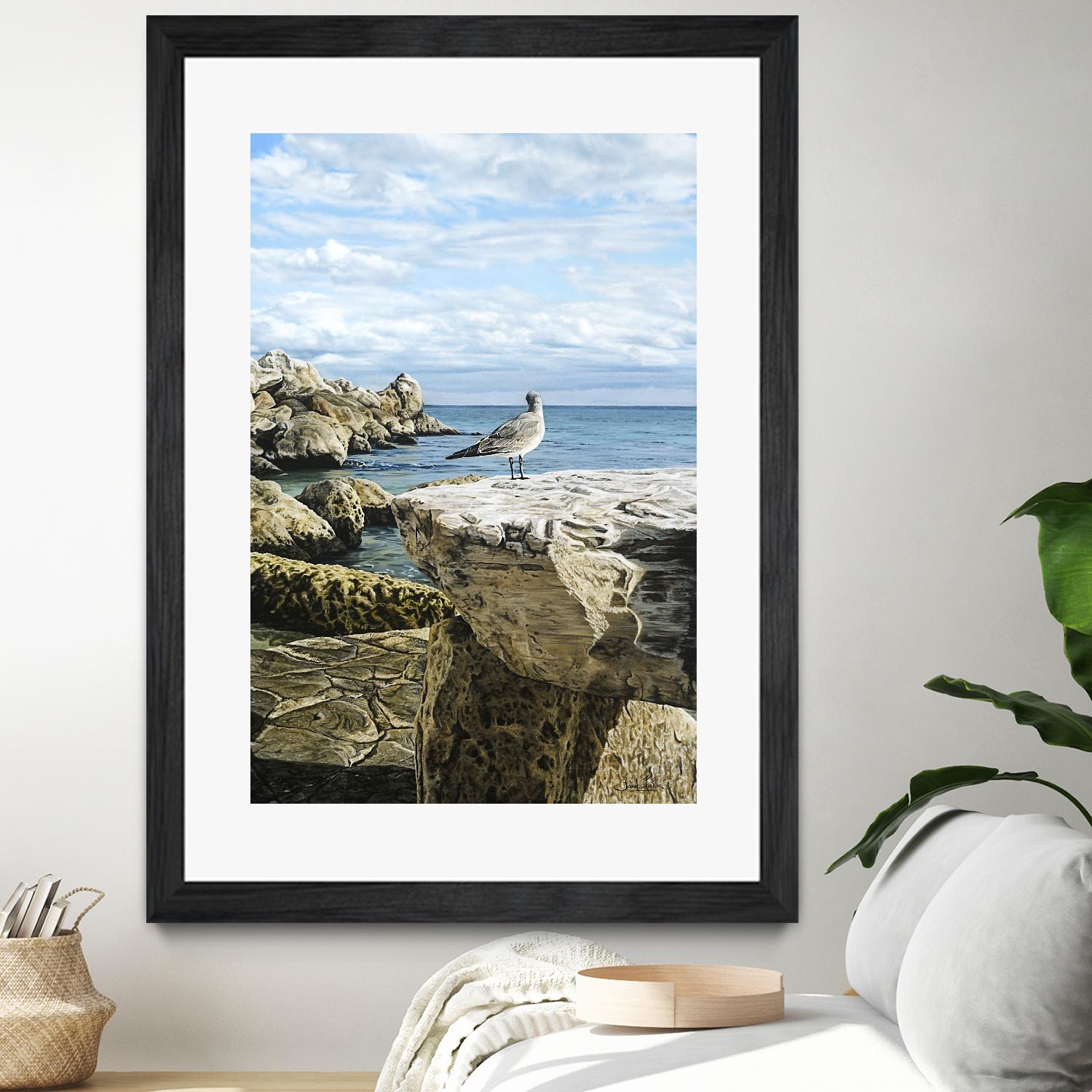 Sans titre by Sarah Fecteau on GIANT ART - grey sea scene