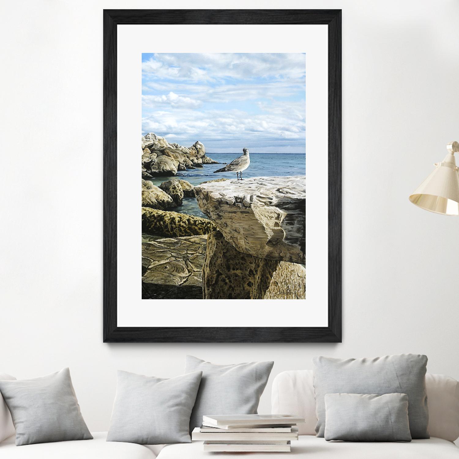 Sans titre by Sarah Fecteau on GIANT ART - grey sea scene