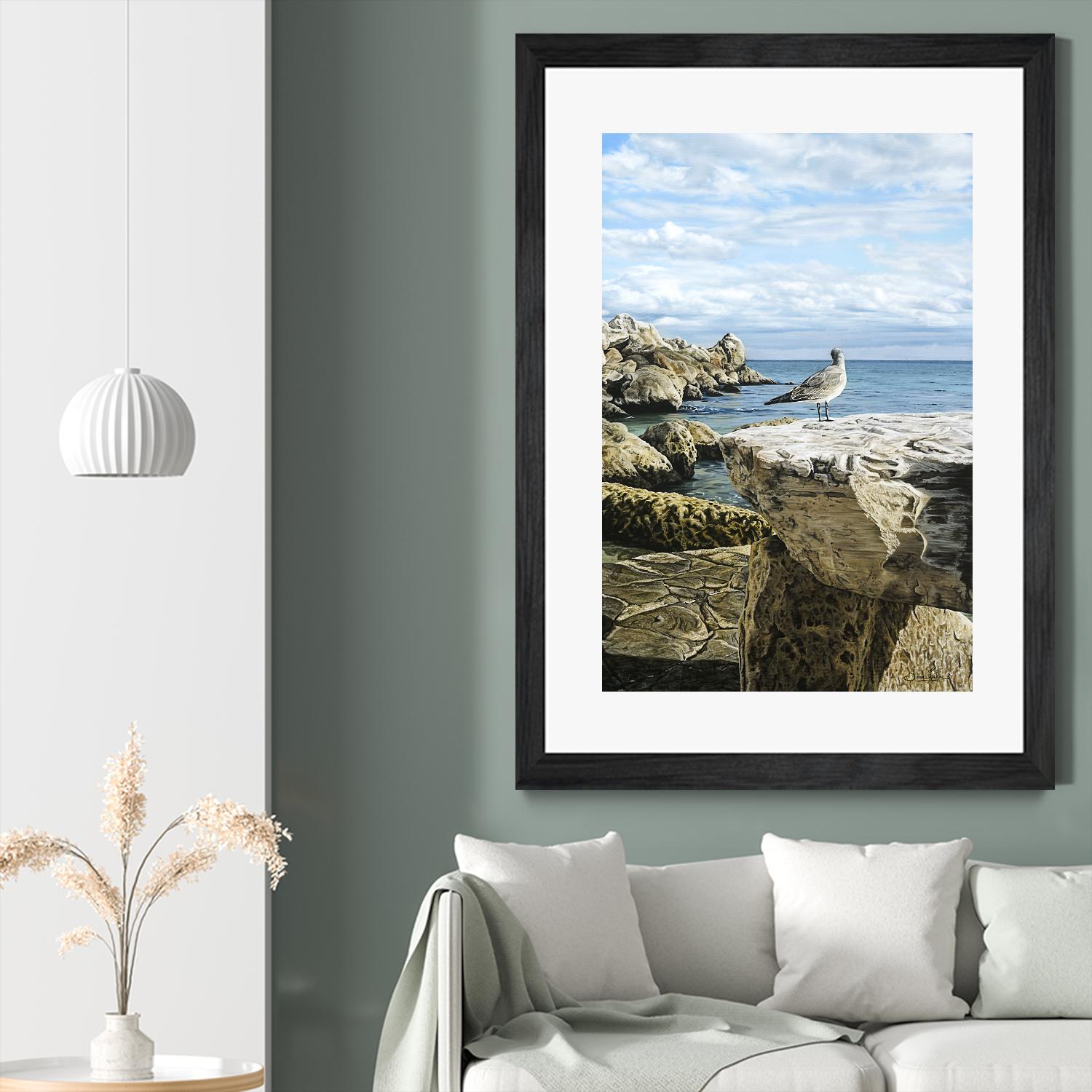 Sans titre by Sarah Fecteau on GIANT ART - grey sea scene