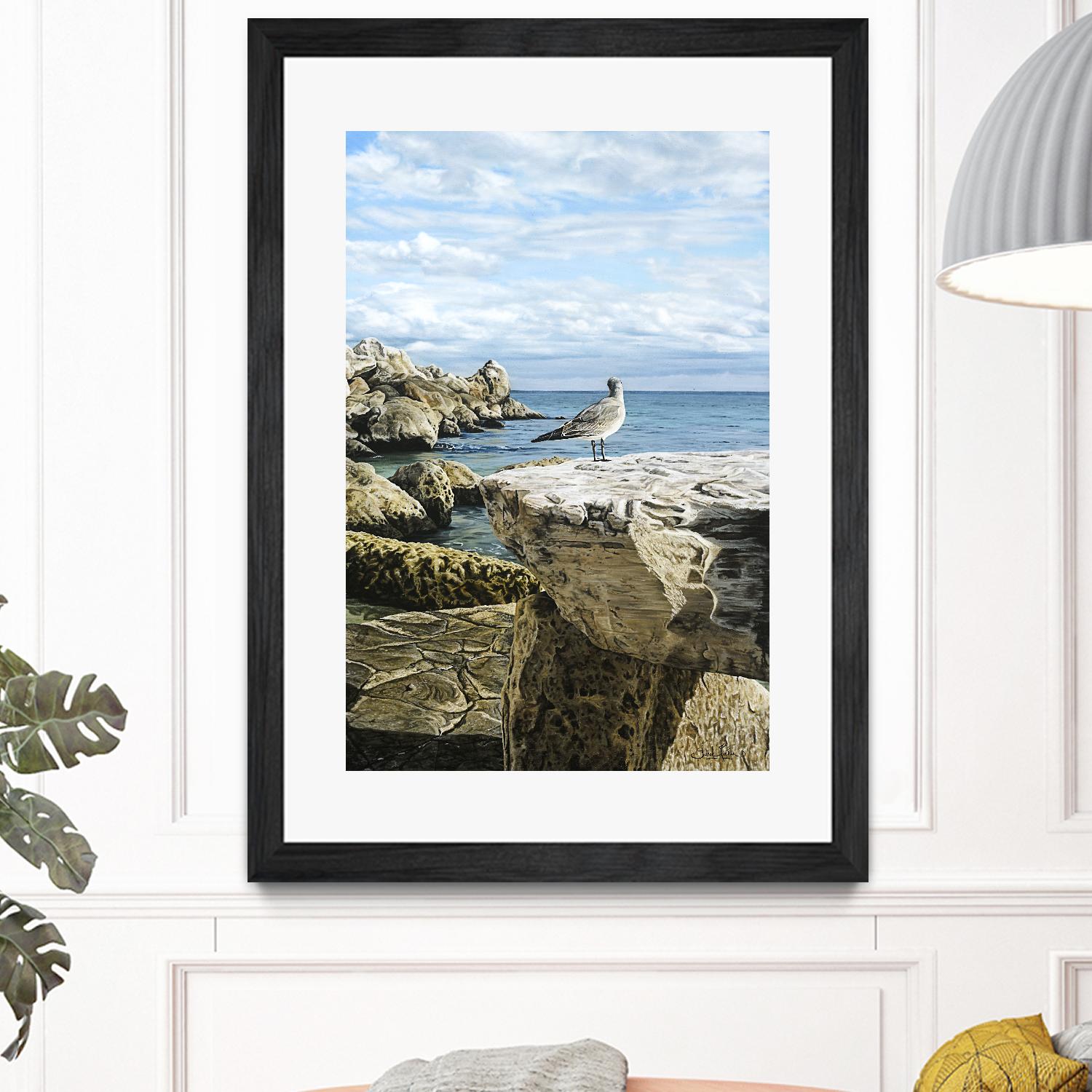 Sans titre by Sarah Fecteau on GIANT ART - grey sea scene