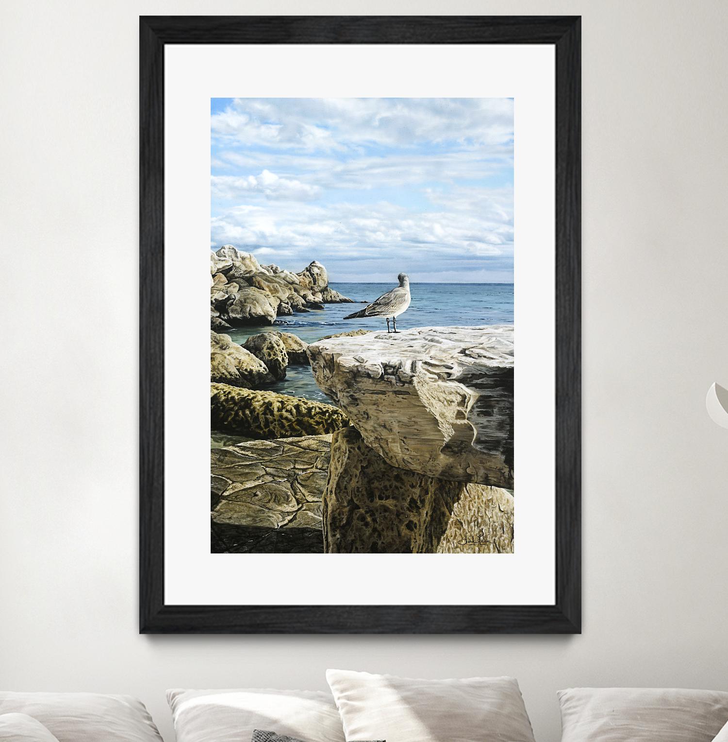 Sans titre by Sarah Fecteau on GIANT ART - grey sea scene