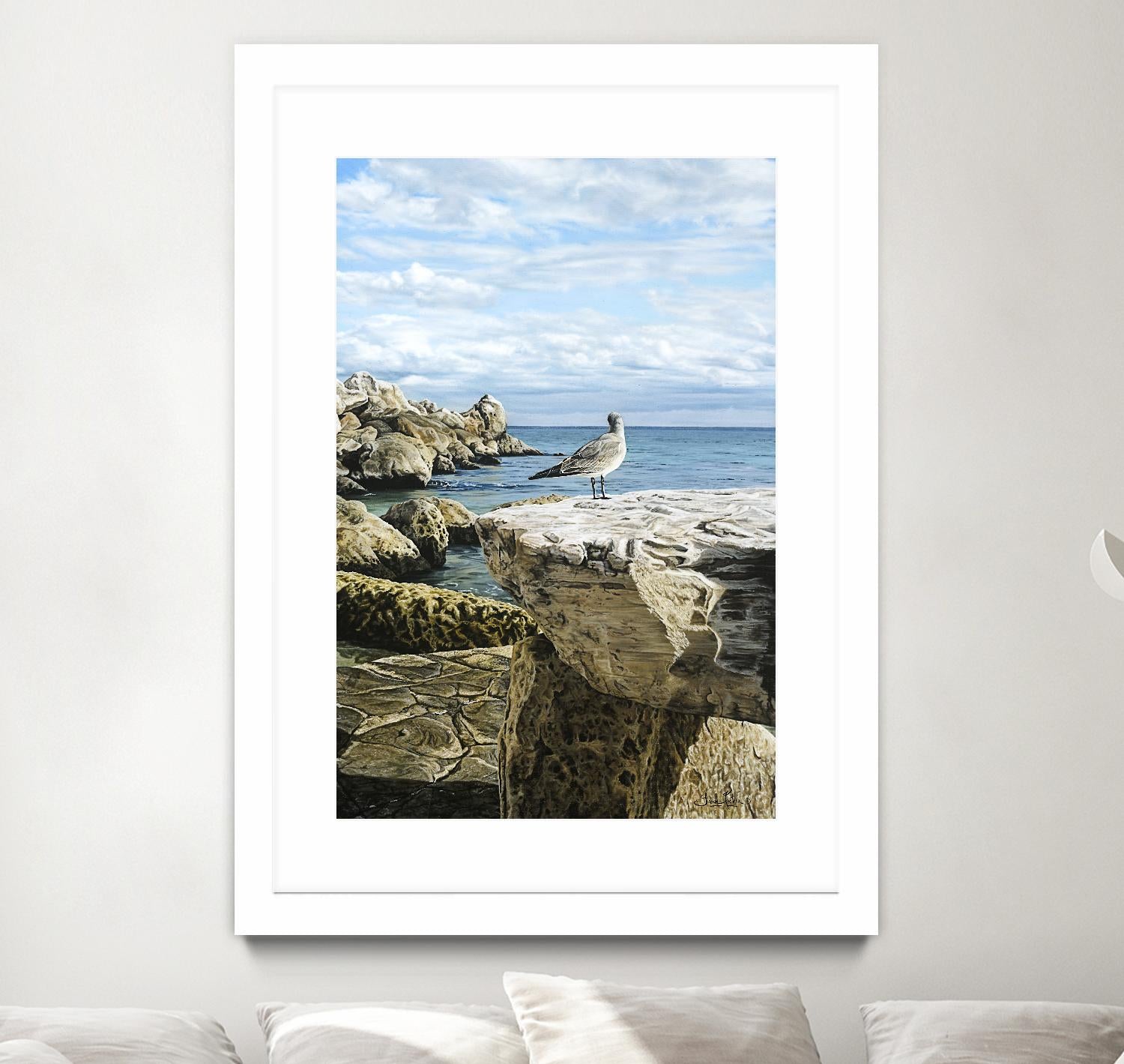 Sans titre by Sarah Fecteau on GIANT ART - grey sea scene