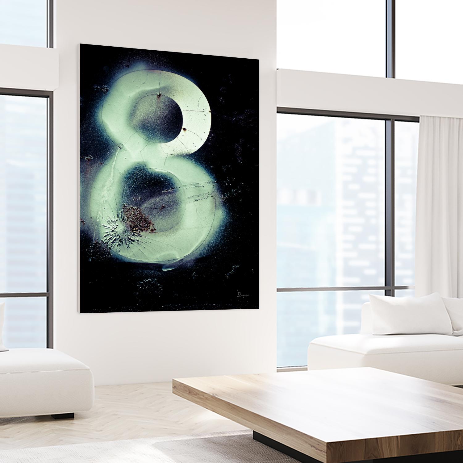 Graffiti at 8 by Jean-François Dupuis on GIANT ART - white abstract