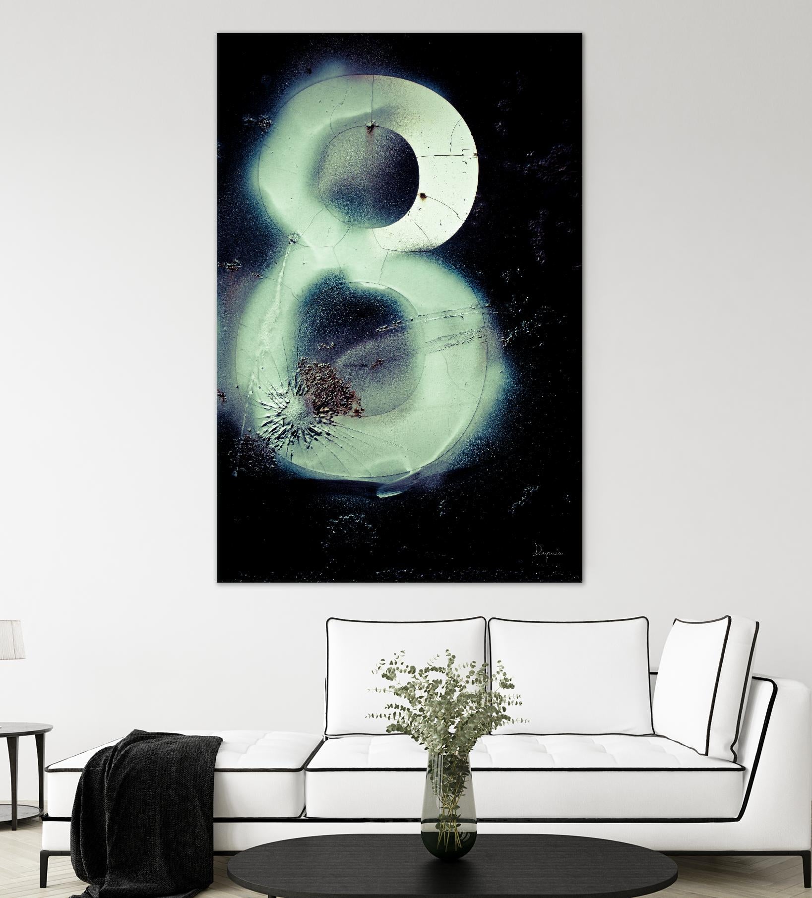 Graffiti at 8 by Jean-François Dupuis on GIANT ART - white abstract