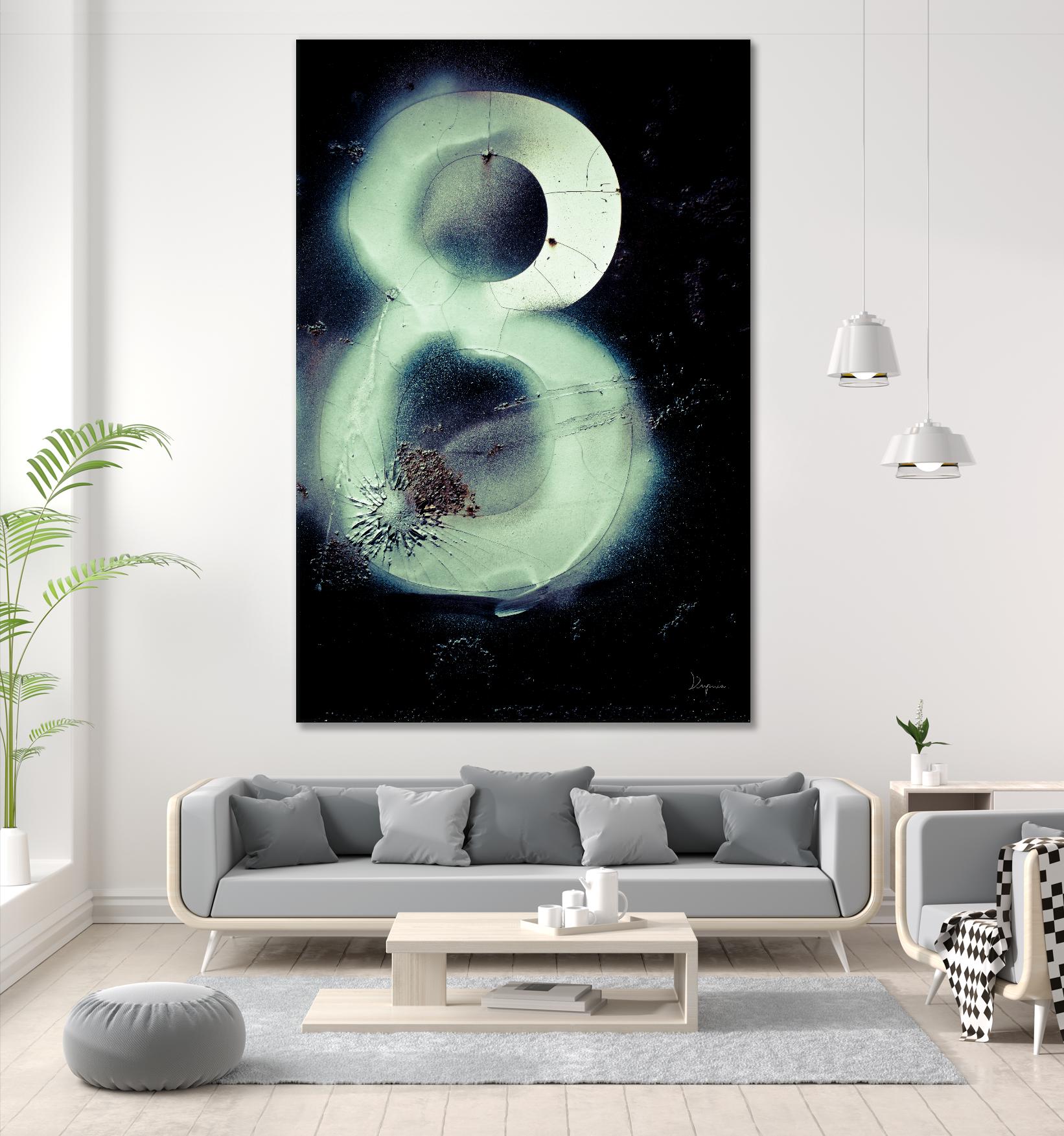 Graffiti at 8 by Jean-François Dupuis on GIANT ART - white abstract