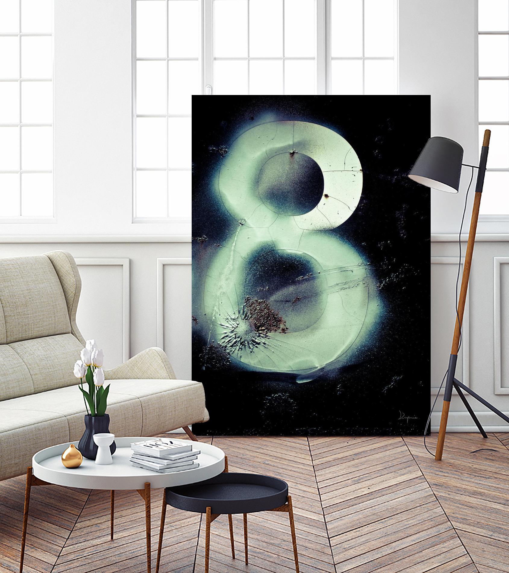 Graffiti at 8 by Jean-François Dupuis on GIANT ART - white abstract