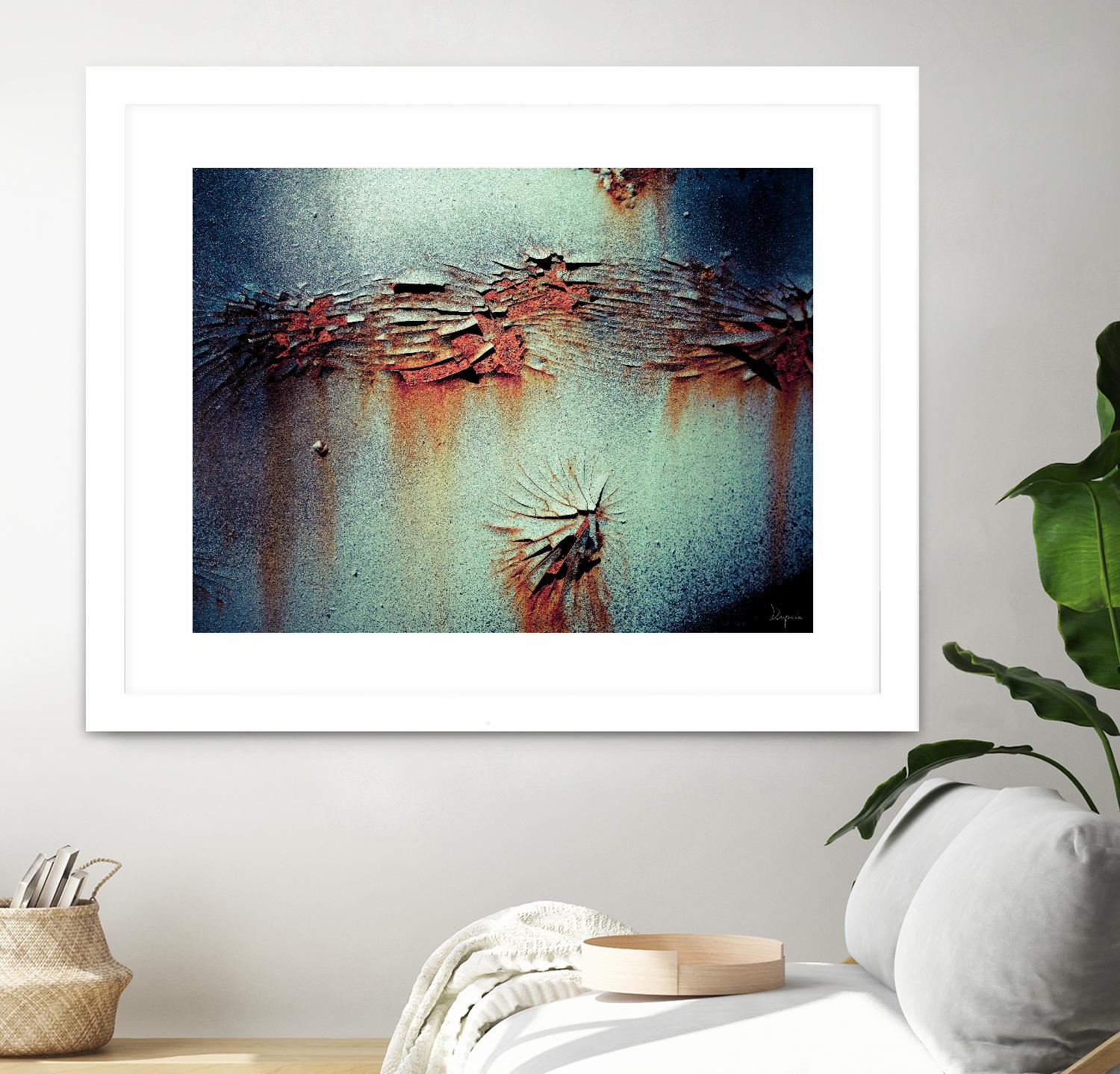 Rust Frequencies I by Jean-François Dupuis on GIANT ART - blue abstract canadian artists