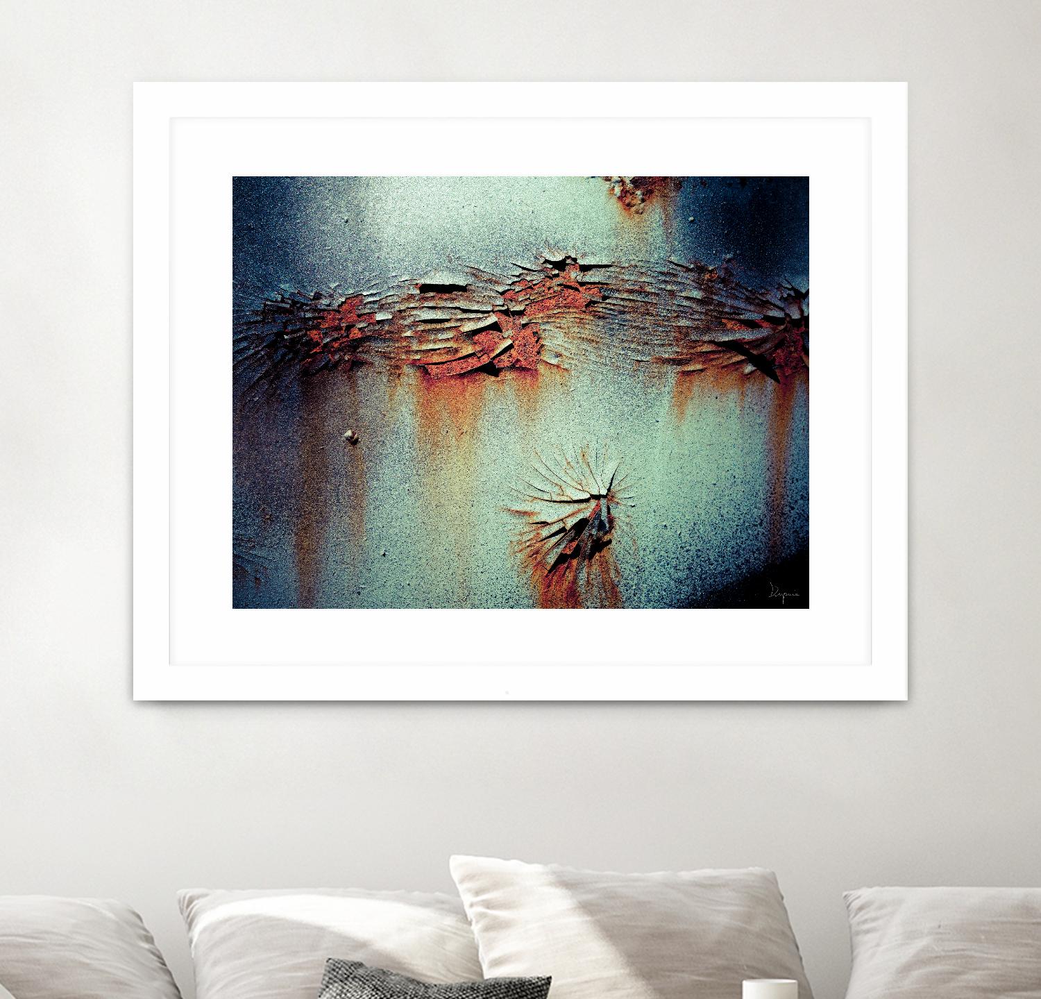 Rust Frequencies I by Jean-François Dupuis on GIANT ART - blue abstract canadian artists